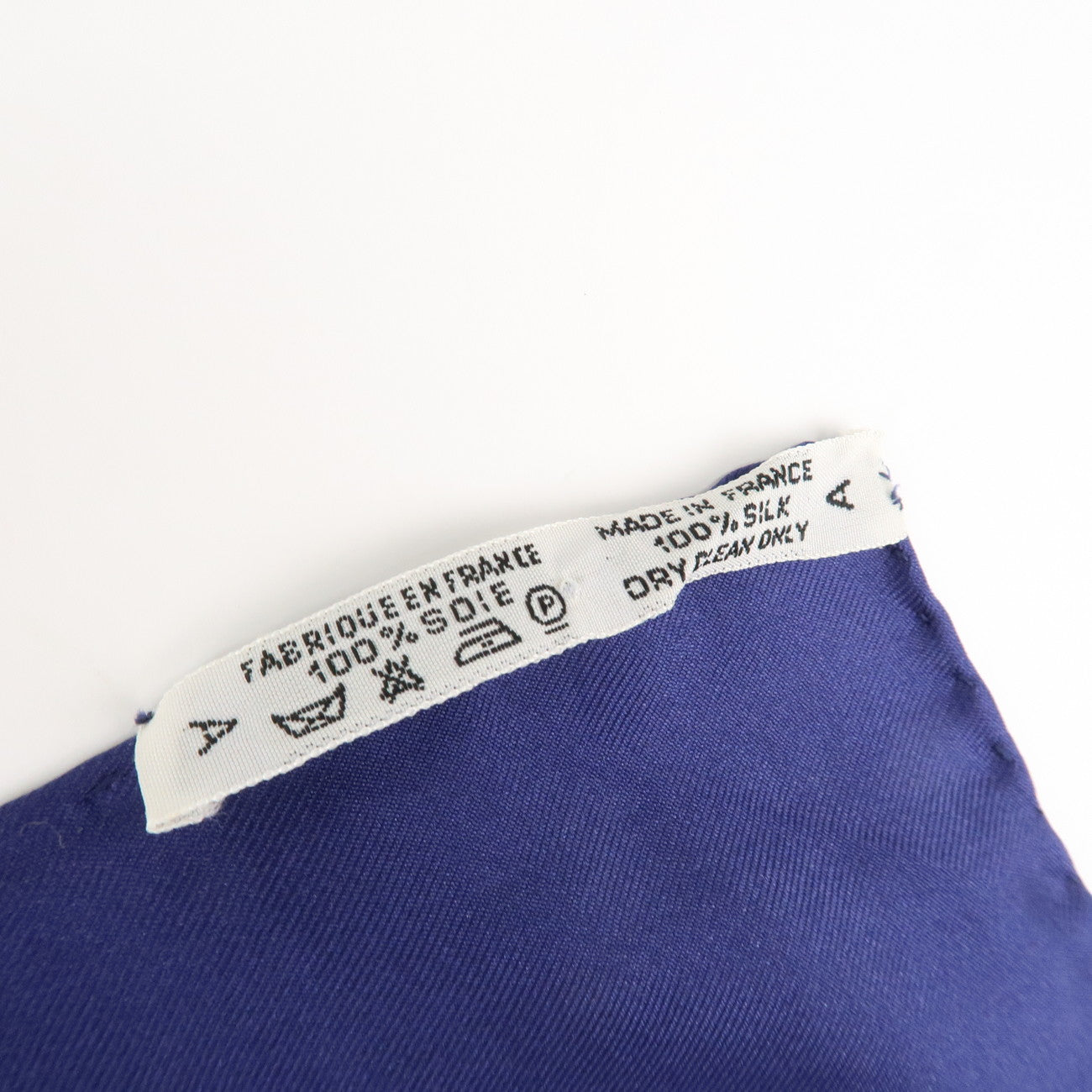 HERMES Carre 90 Silk 100% Scarf LES TAMBOURS Navy Multicolor Used