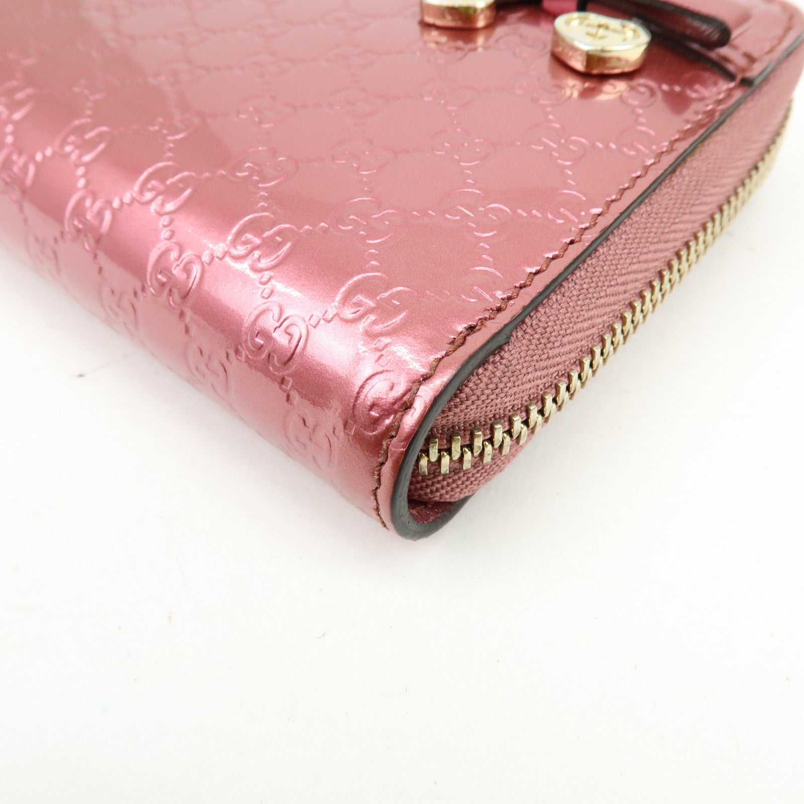 GUCCI Interlocking G Lovely Heart Microguccissima Wallet 307997