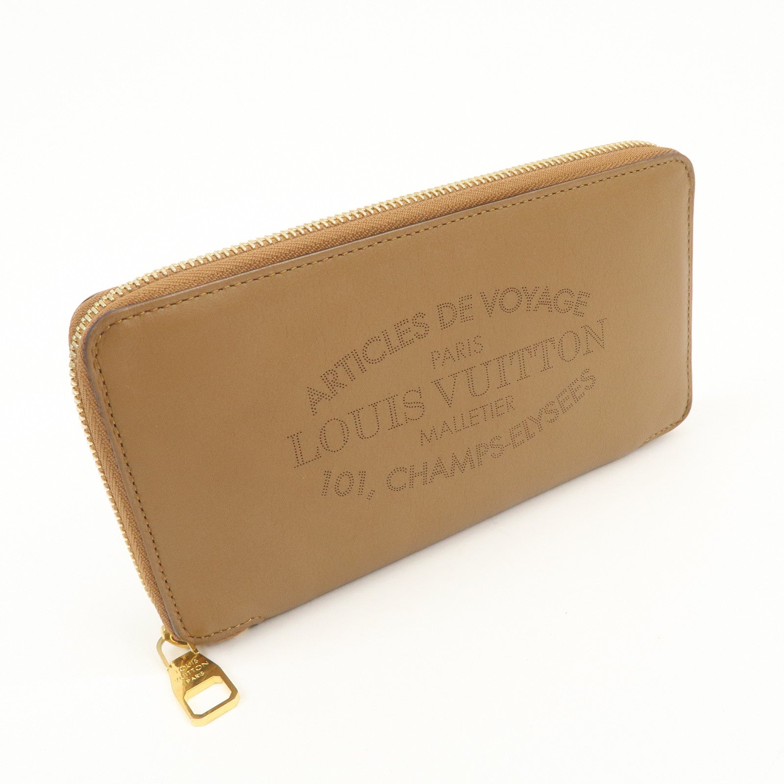 Louis Vuitton Parnassea Portefeuille Leather Round Zippy Wallet M58209 Used