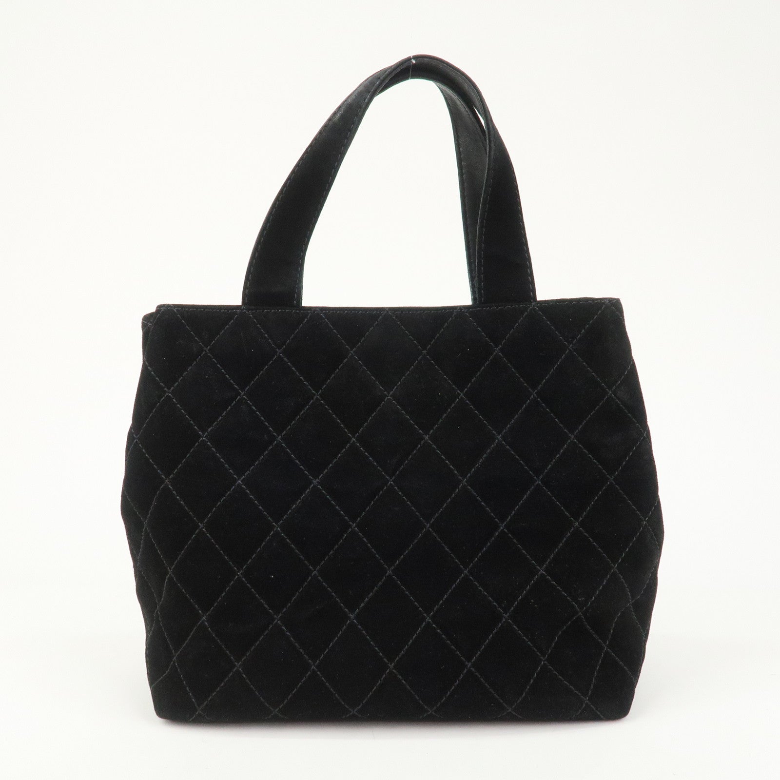 CHANEL Wild Stitch Matelasse Suede 2Way Bag Shoulder Bag Hand Bag