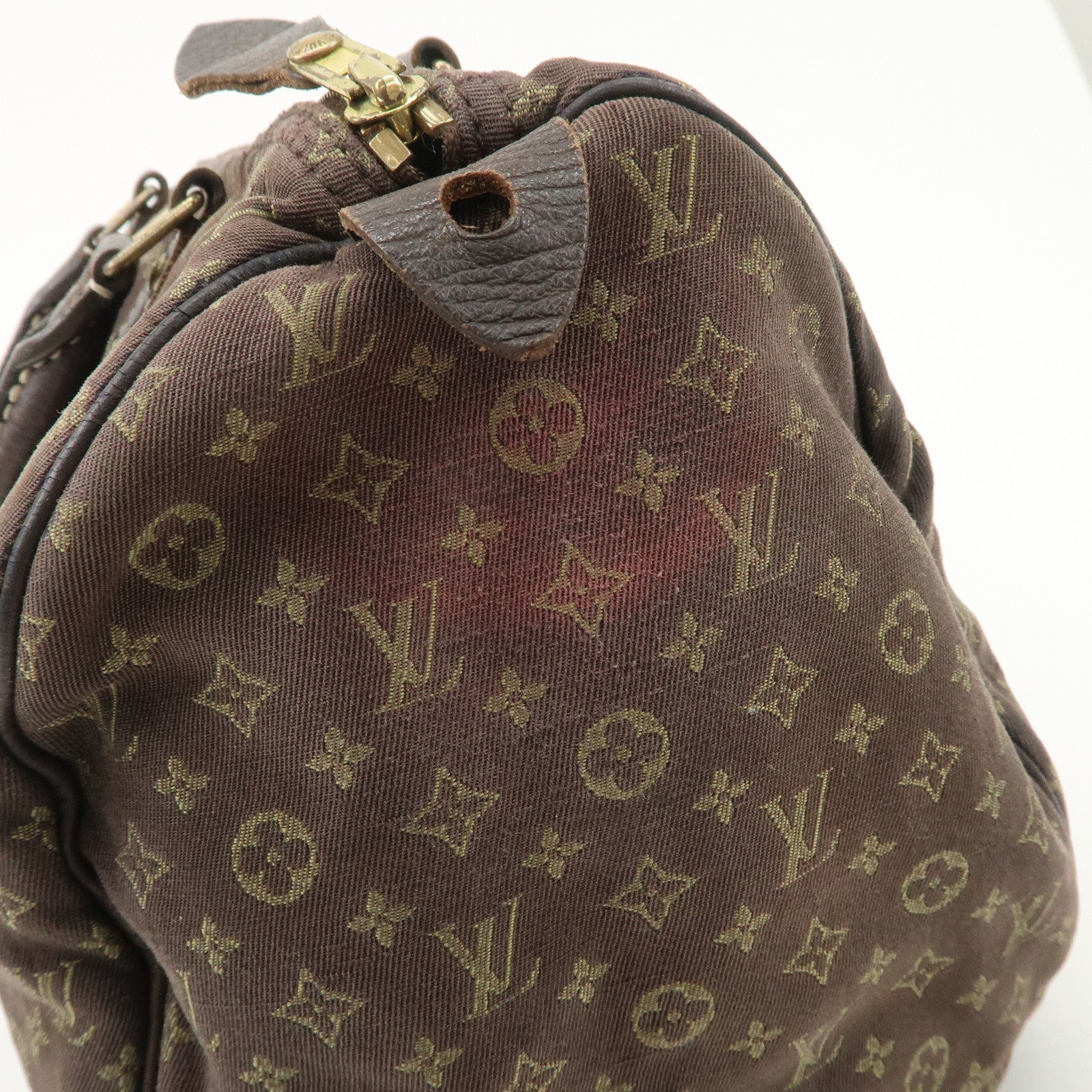 Louis Vuitton Monogram Mini Lin Speedy 30 Boston Bag Ebene M95224 Used Used