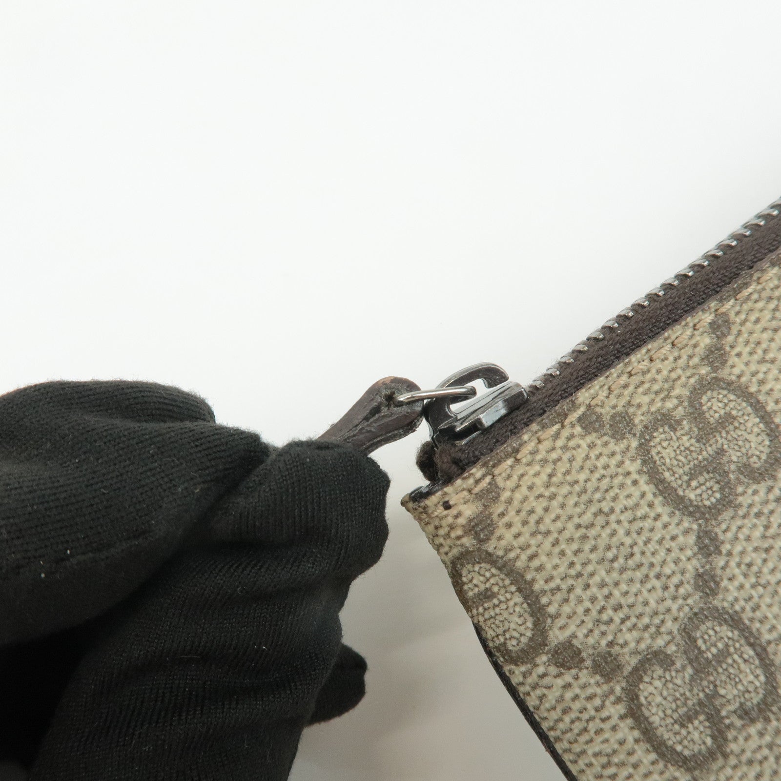 GUCCI Set of 2 Guccissima Leather Canvas Coin Case 233183/131988 Used