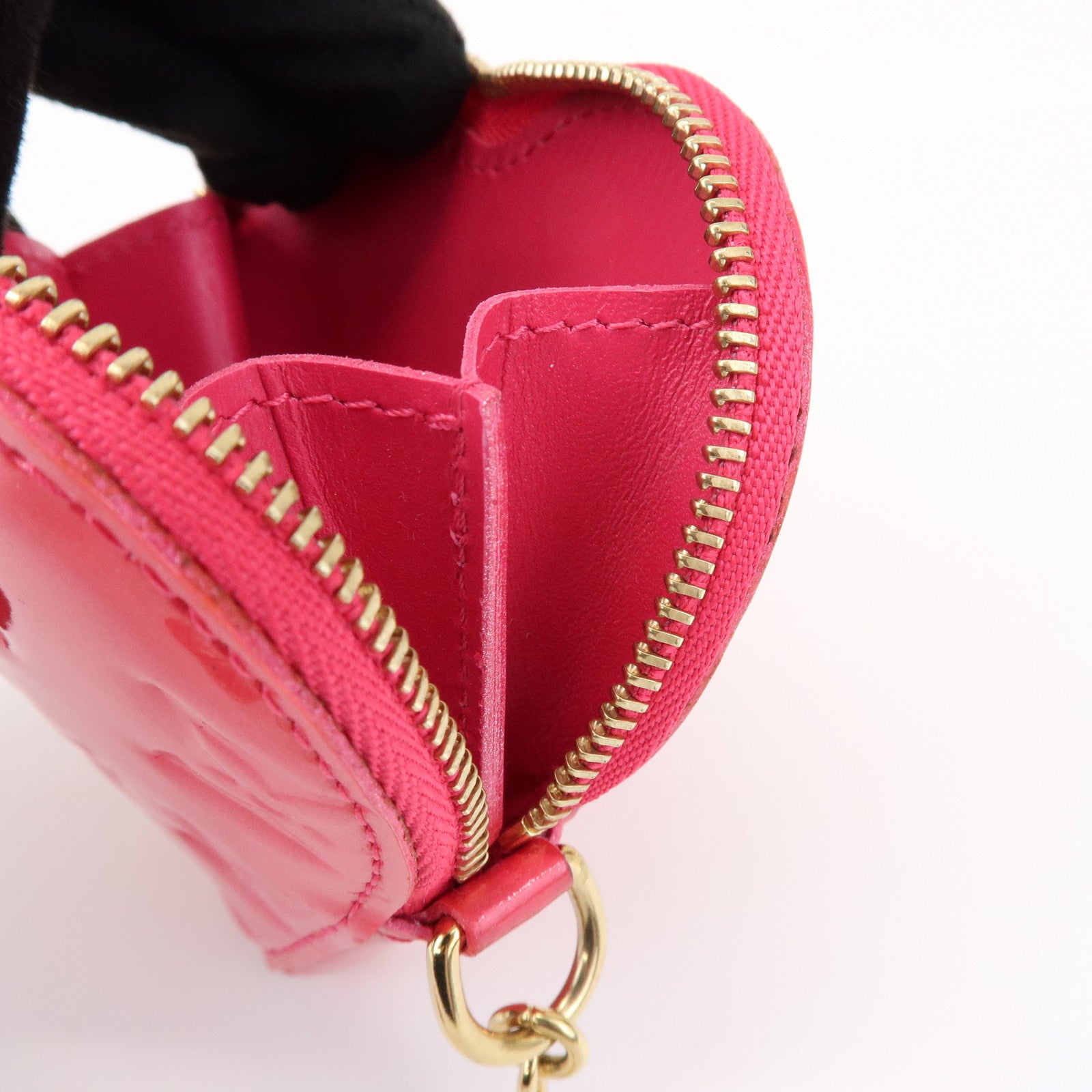 Louis Vuitton Monogram Vernis Porte Monnaie Coeur Coin Case M93657