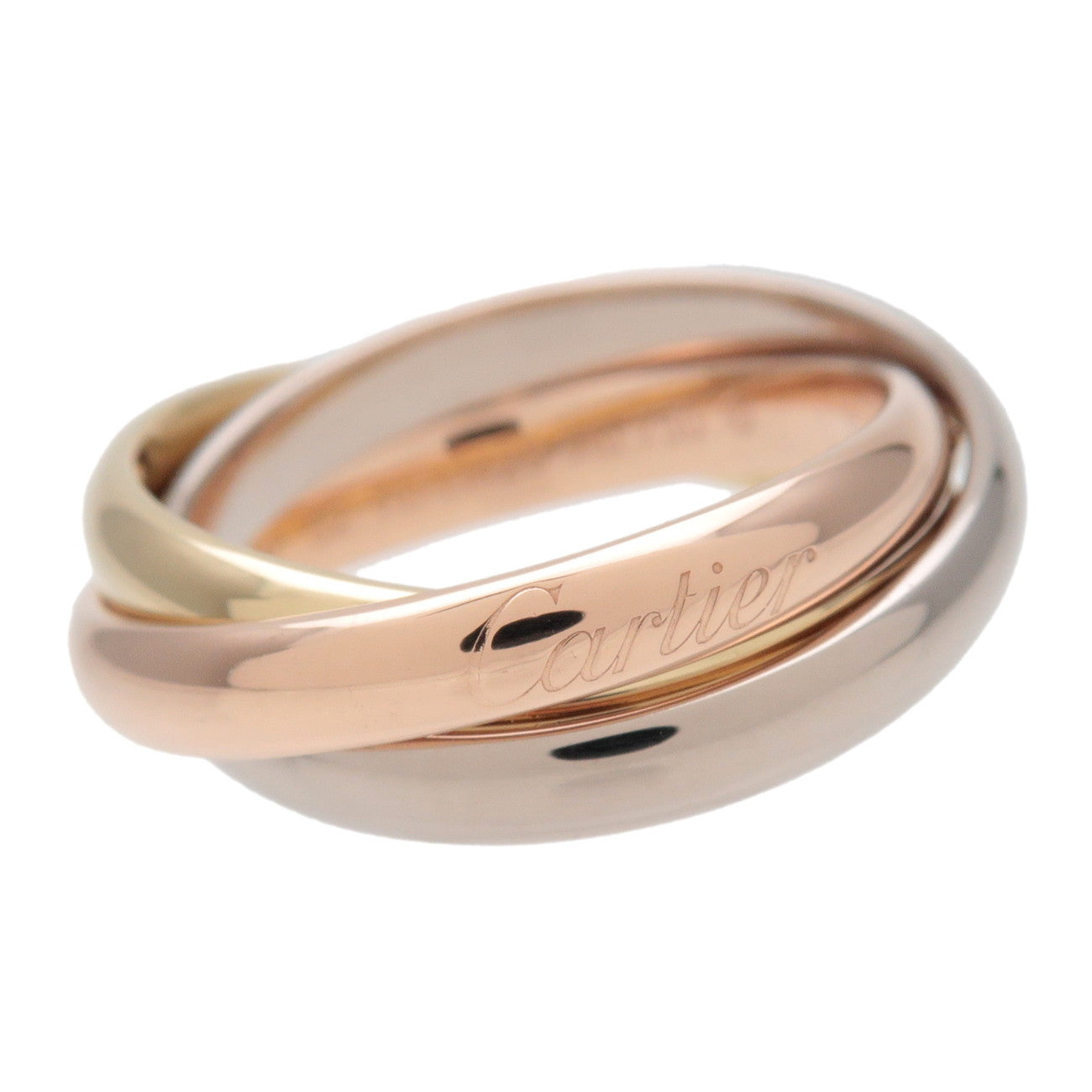 Cartier Trinity Ring K18 750YG/WG/PG Gold #52 US6 EU52 HK13