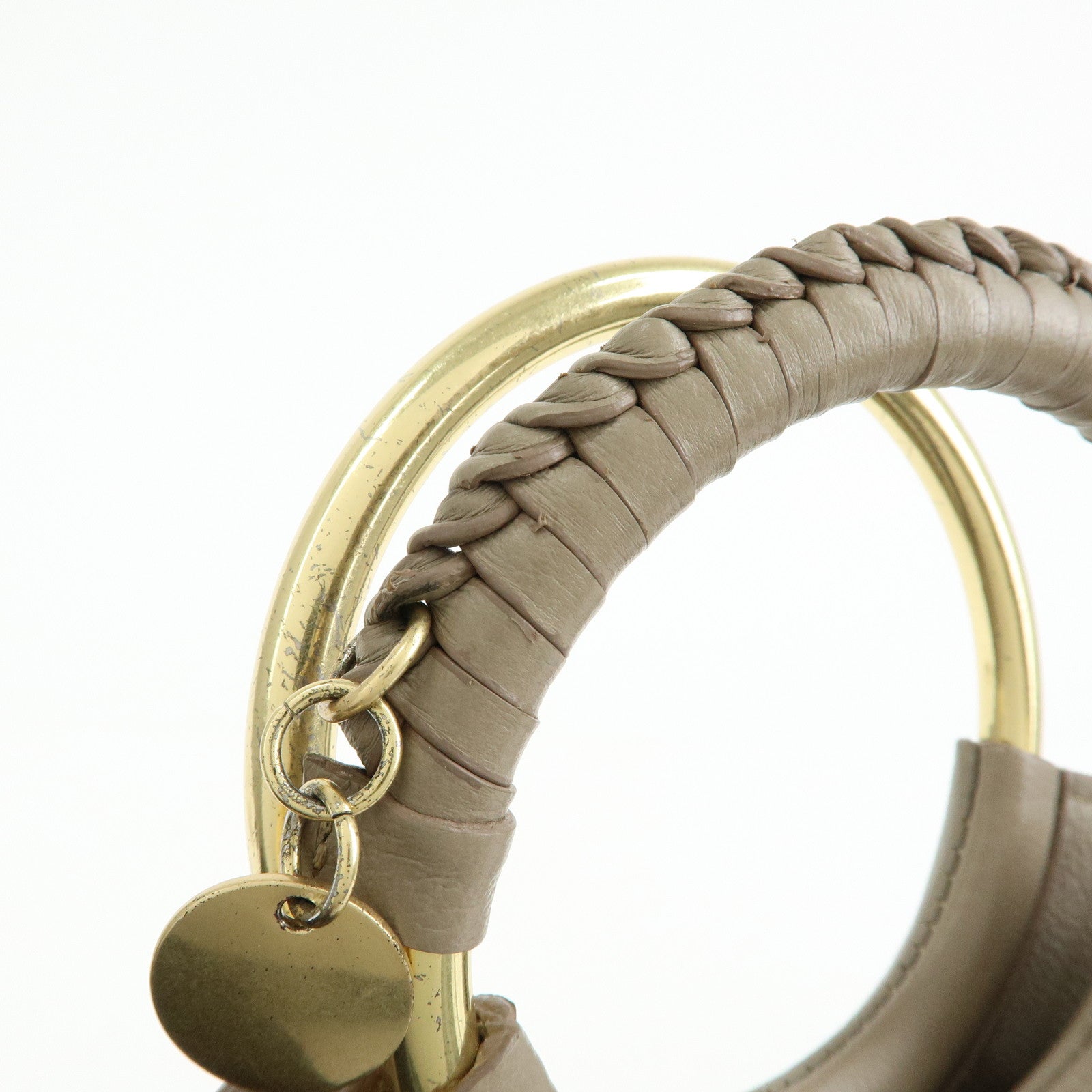 Chloe See by Chloe Joan Leather 2Way Bag Shoulder Hand Bag Gray