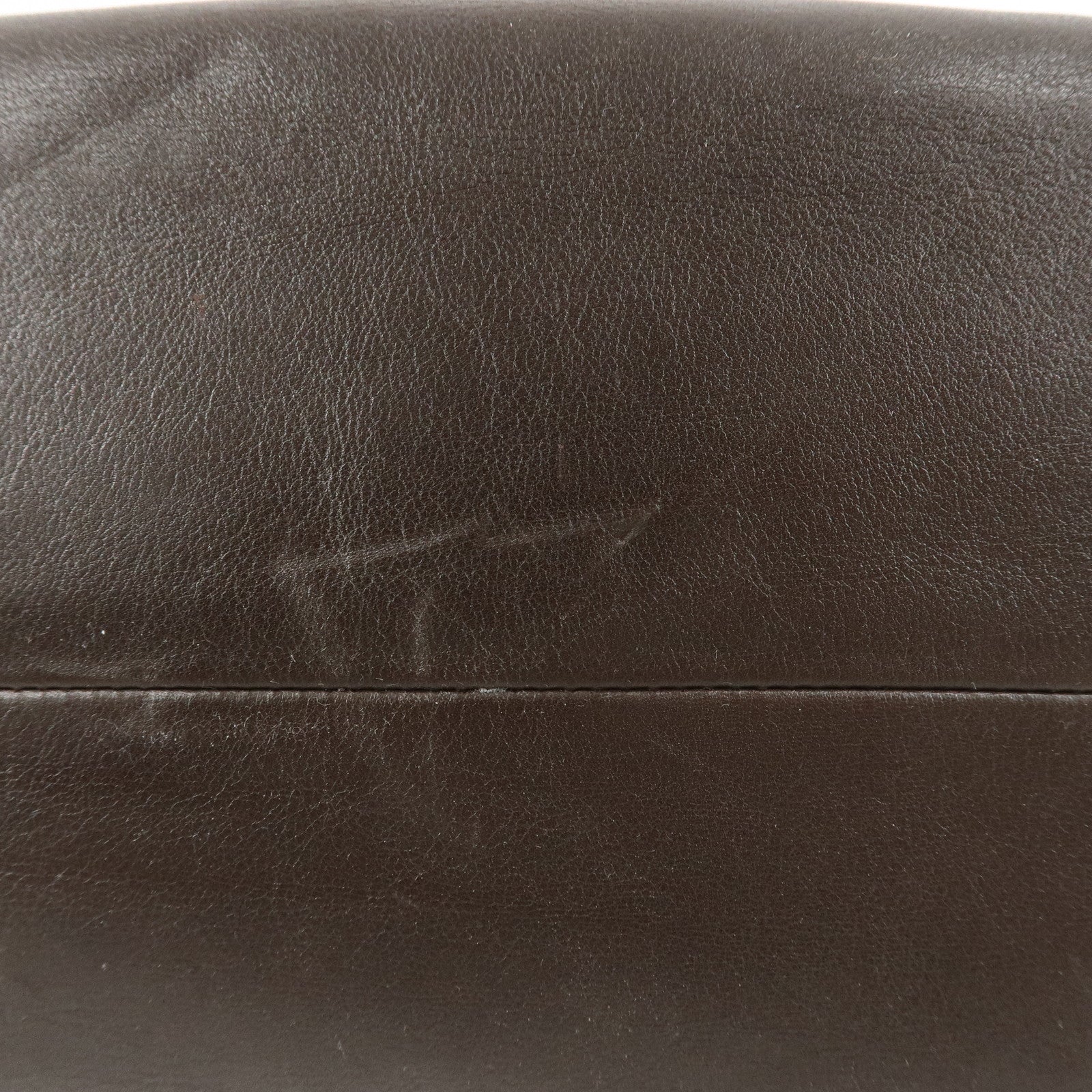 BVLGARI Leoni Leather Hand Bag Boston Bag Brown Gold Hardware Used