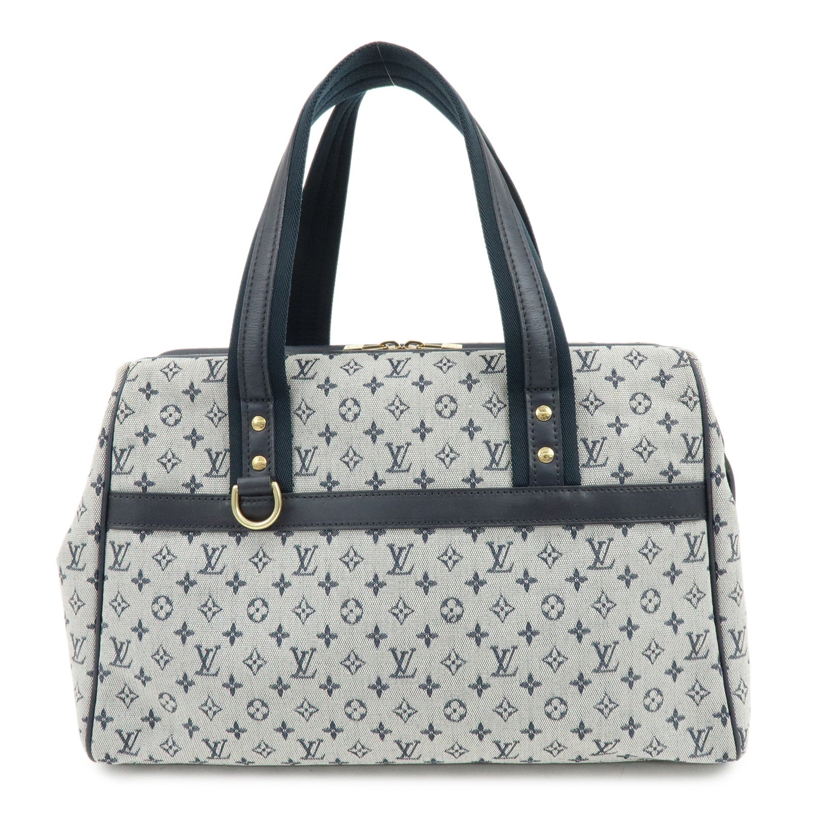 Louis Vuitton Monogram Mini Josephine GM Hand Bag Blue M92211