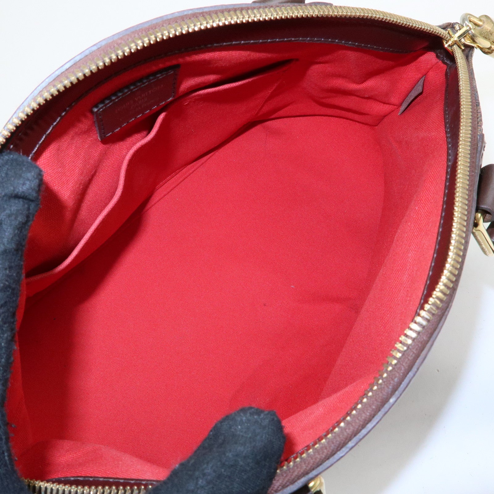 Louis Vuitton Damier Ebene Verona PM Hand Bag Brown N41117