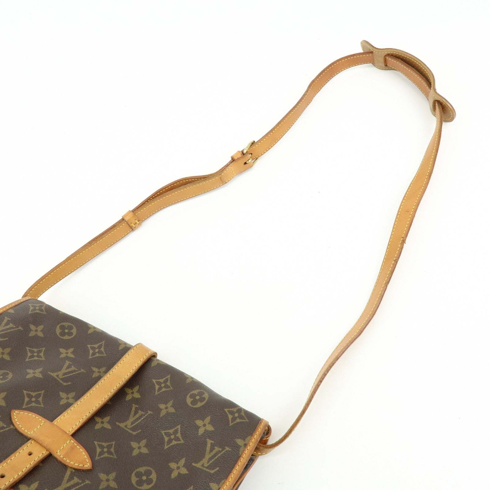 Louis Vuitton Monogram Saumur 30 Canvas Shoulder Bag Brown M42256
