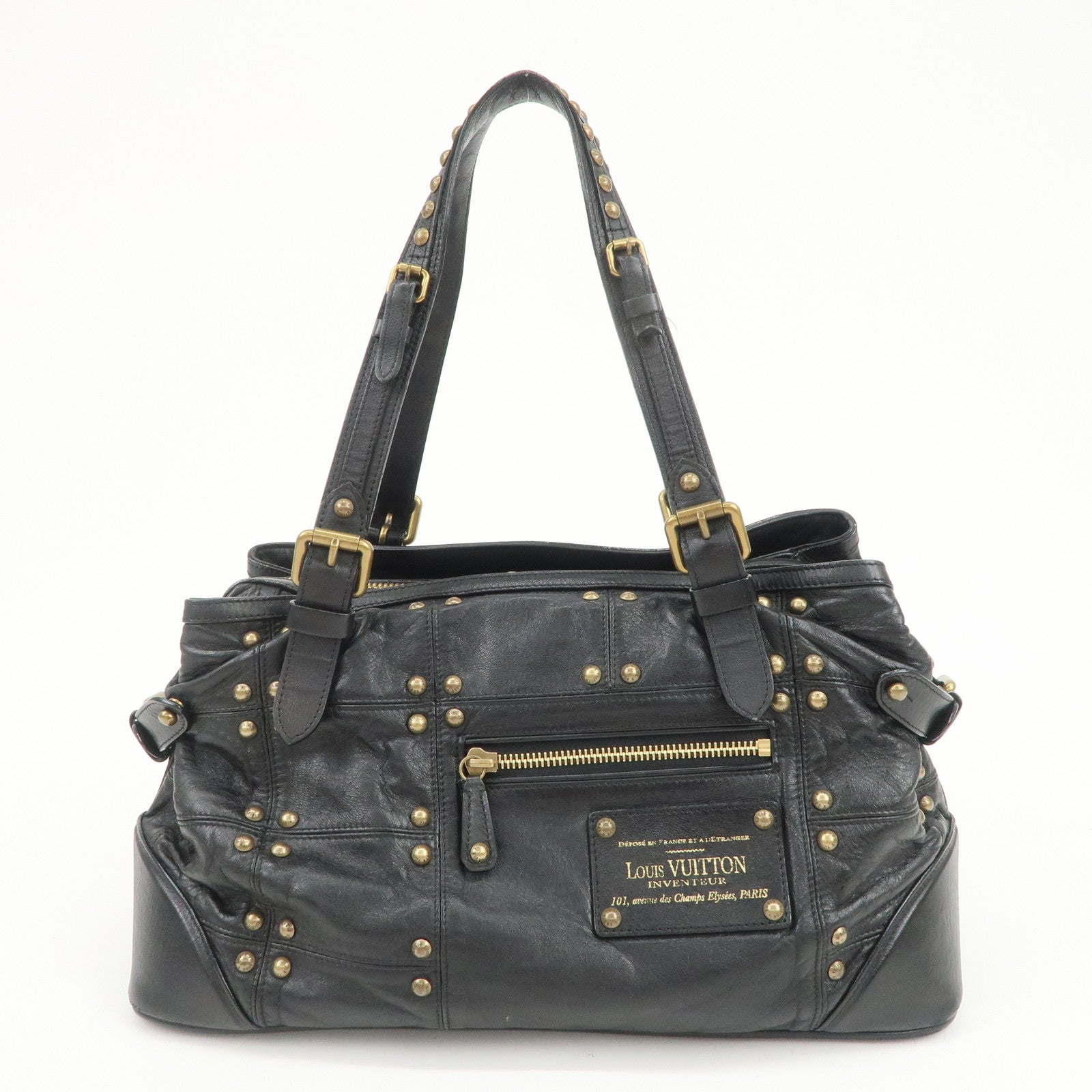 Louis Vuitton Cruise Line Rivet Shoulder Bag Noir Black M95346