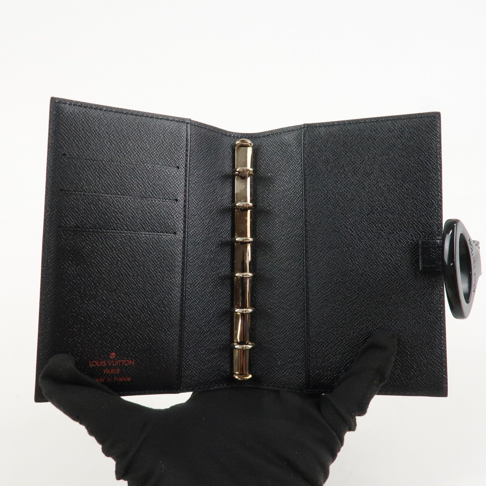 Louis Vuitton EpiZ Agenda PM Planner Cover Black Noir R20092 Used