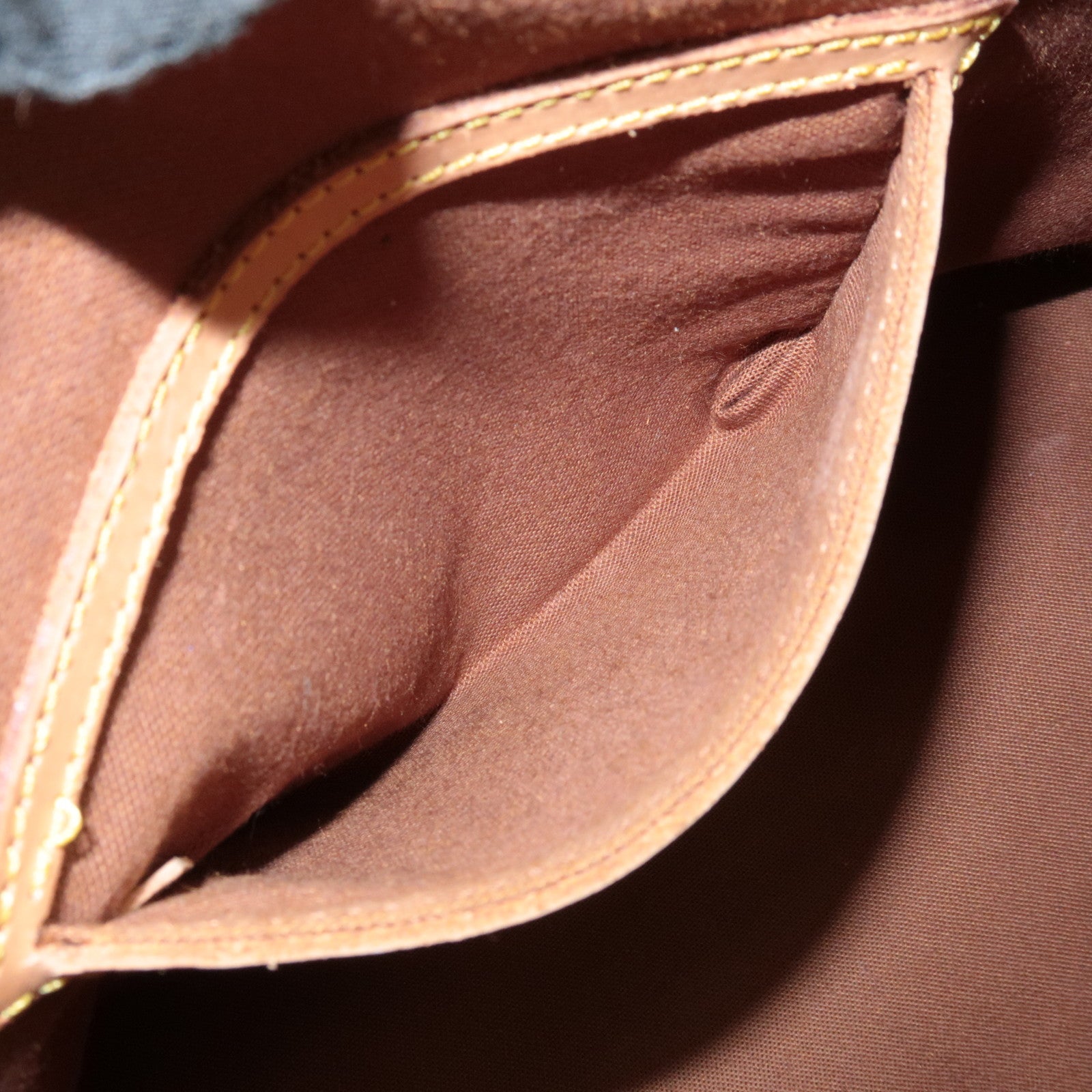 Louis Vuitton Monogram Alma Hand Bag Brown M51130 Used