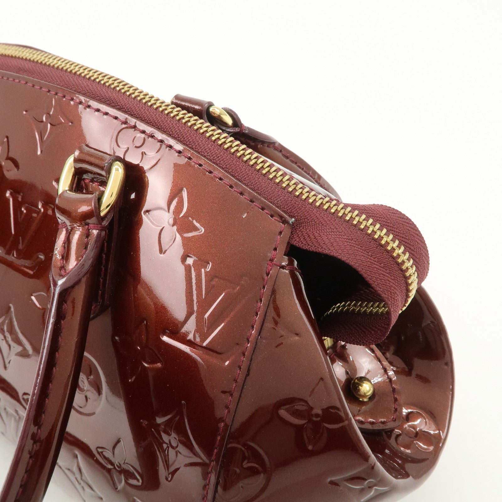 Louis Vuitton Monogram Vernis Sherwood PM Rouge Forvist M91492 Used