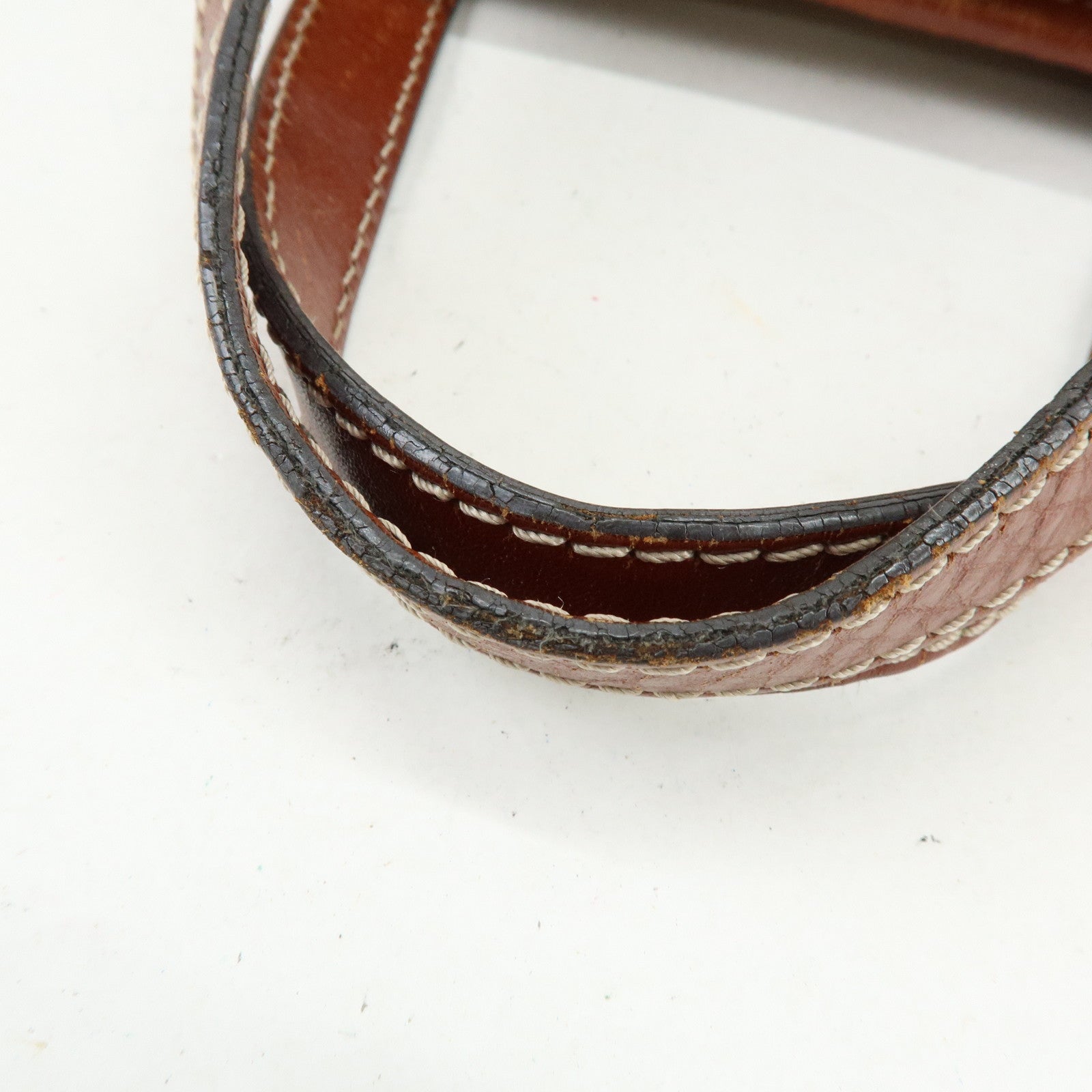 Chloe Susan Cotton Leather 2Way Bag Shoulder Bag Beige Brown