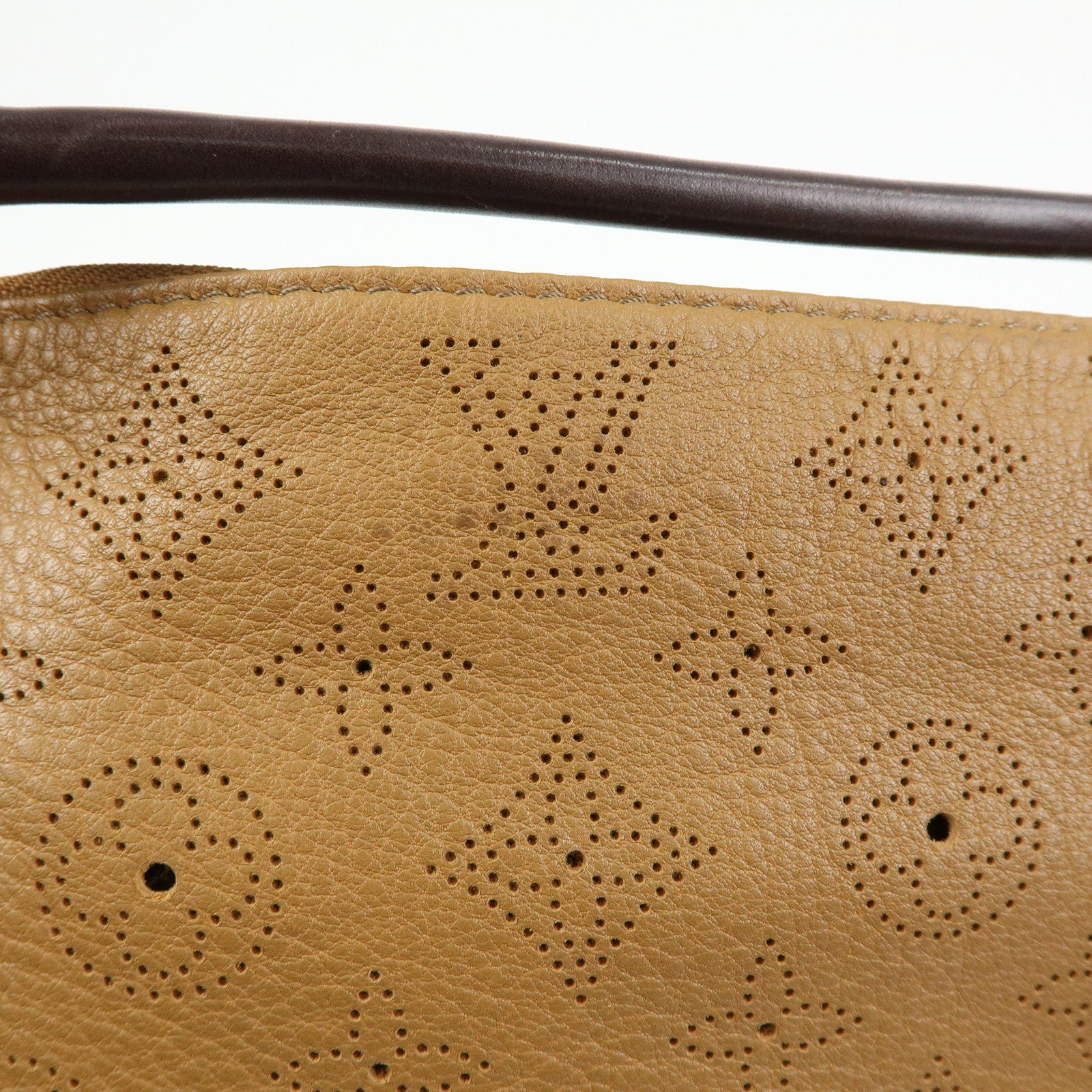 Louis Vuitton Monogram Mahina Selene MM Shoulder Bag Caramel M94214