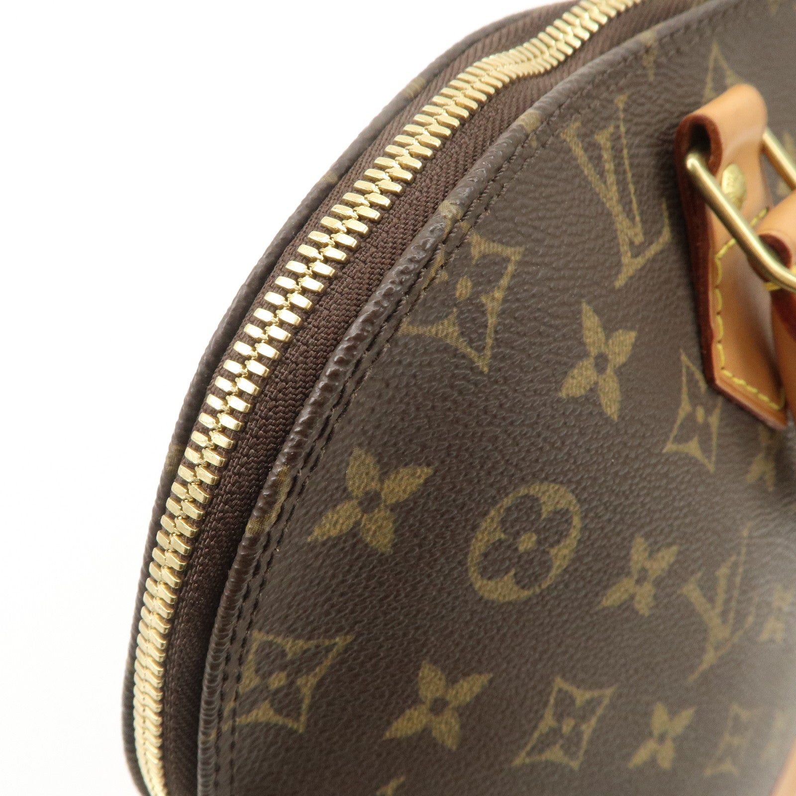 Louis Vuitton Monogram Canvas Alma Hand Bag Brown M51130 Used