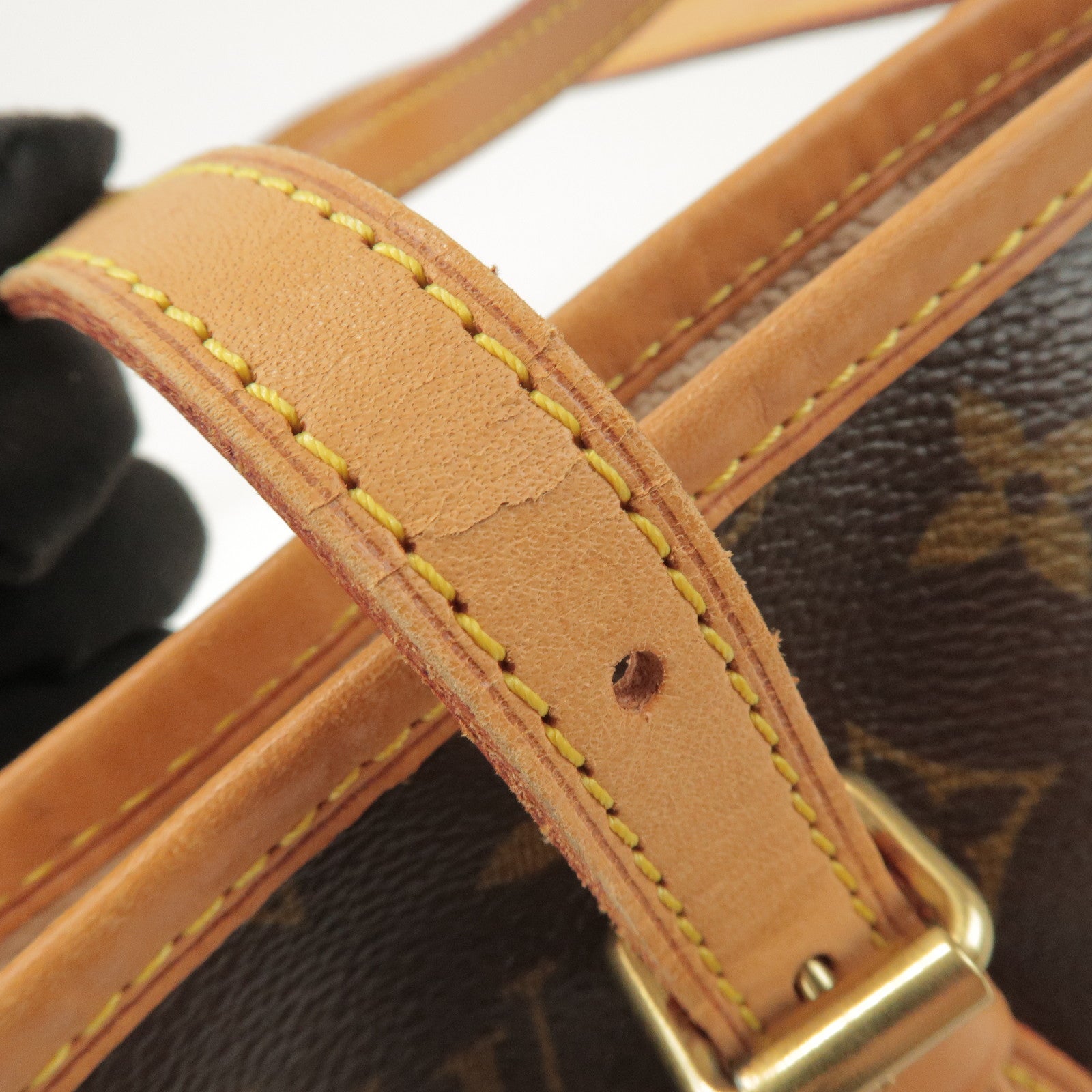 Louis Vuitton Monogram Canvas Bucket PM Hand Bag Brown M42238