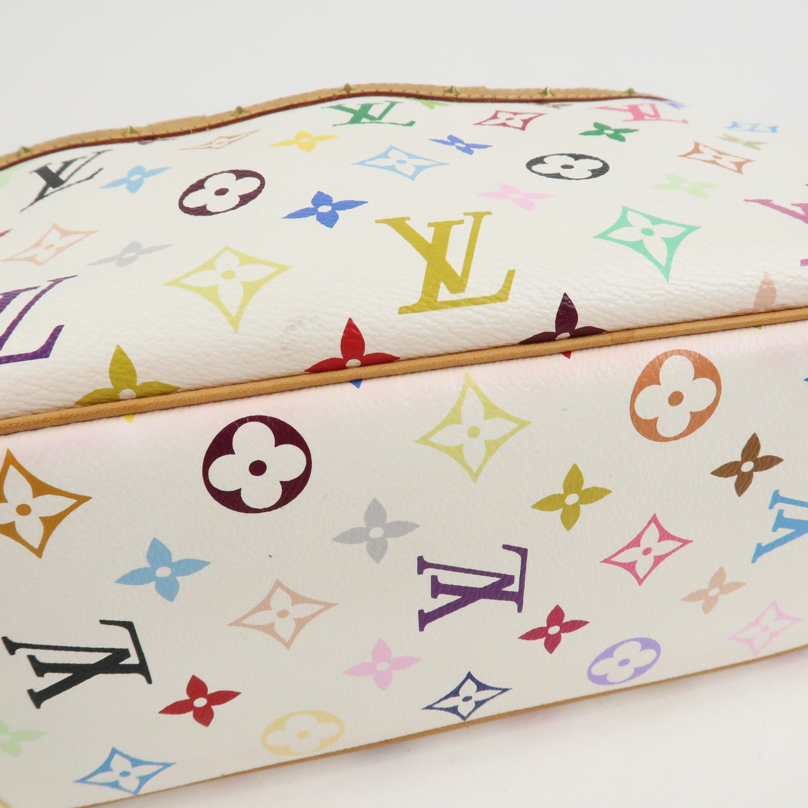 Louis Vuitton Monogram Multicolor Trouville Hand Bag Blanc M92663