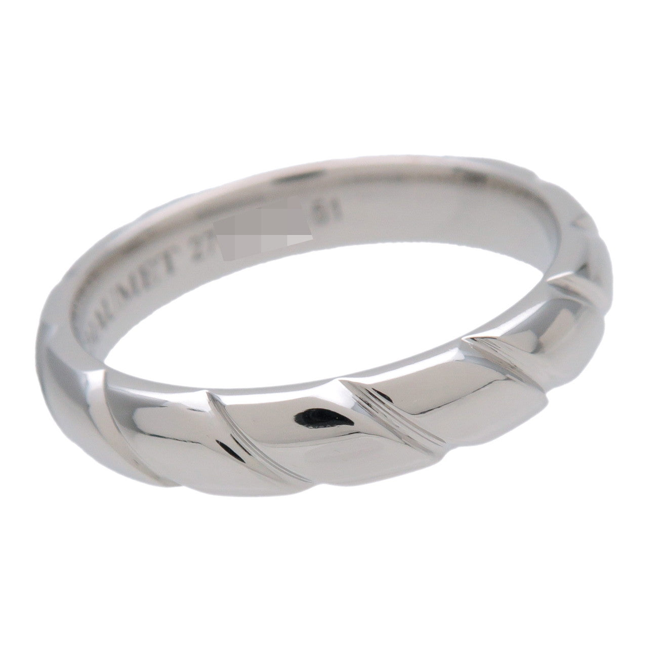 CHAUMET Torsade Ring PT950 Platinum #51 US5.5-5.75 EU51 HK12.5