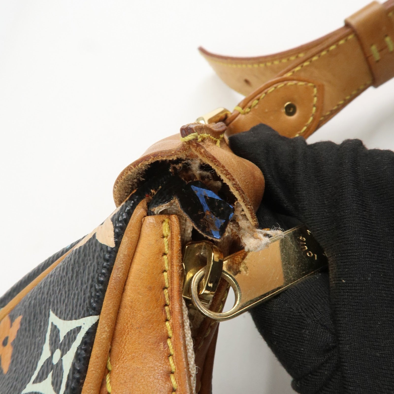 Louis Vuitton Monogram Multicolor Boulogne Shoulder Bag Noir M92638 Used