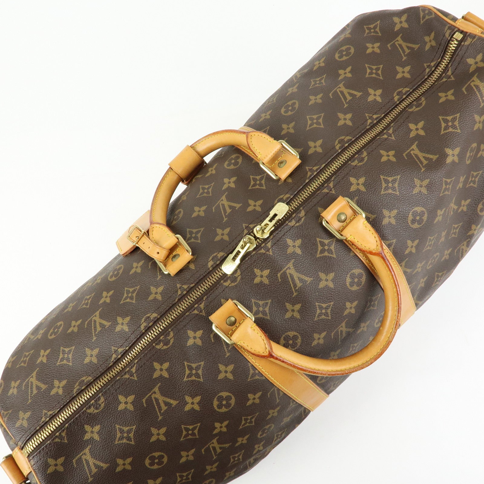 Louis Vuitton Monogram Keep All Bandouliere 55 Boston Bag M41414