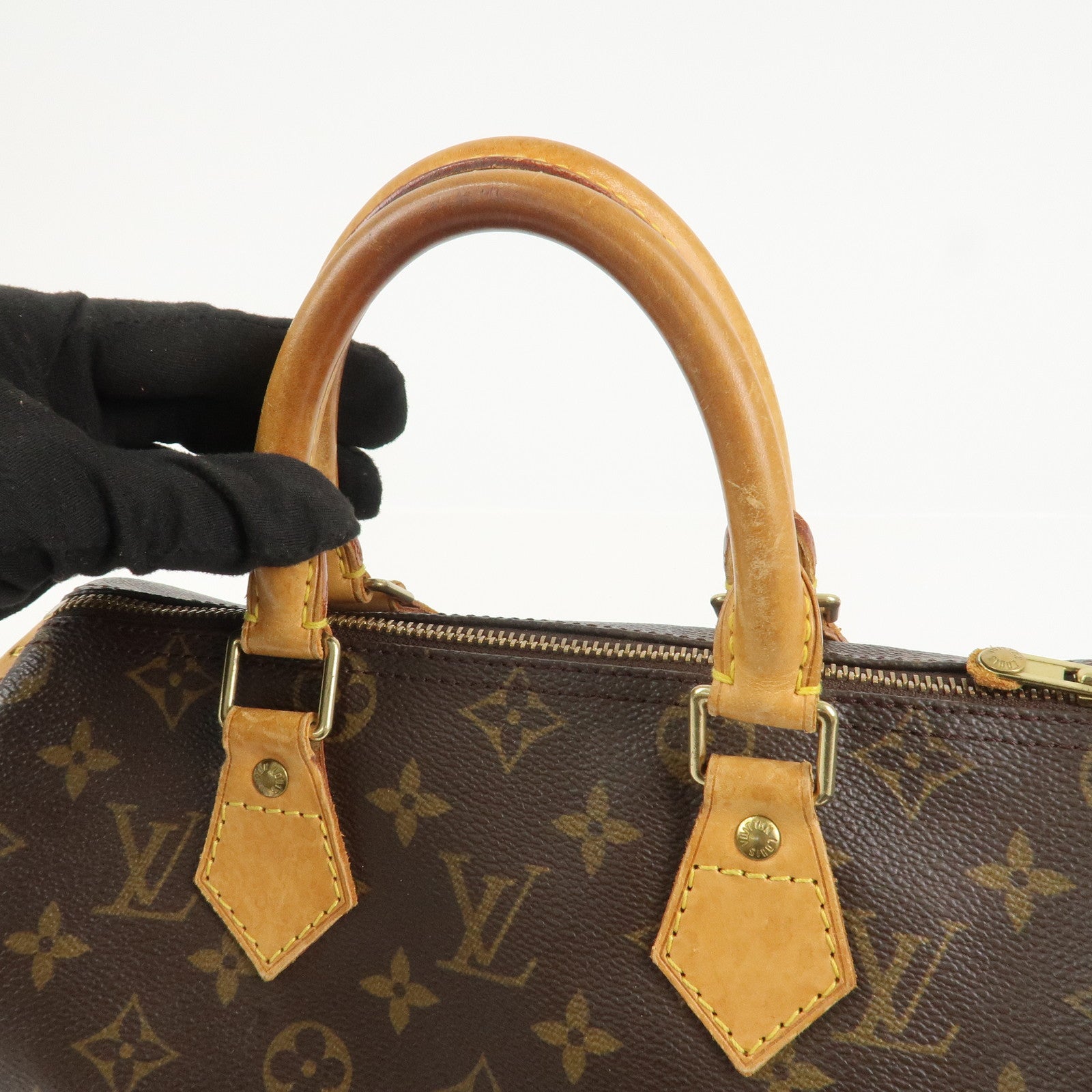 Louis Vuitton Monogram Speedy 25 Boston Bag Hand Bag Brown M41528