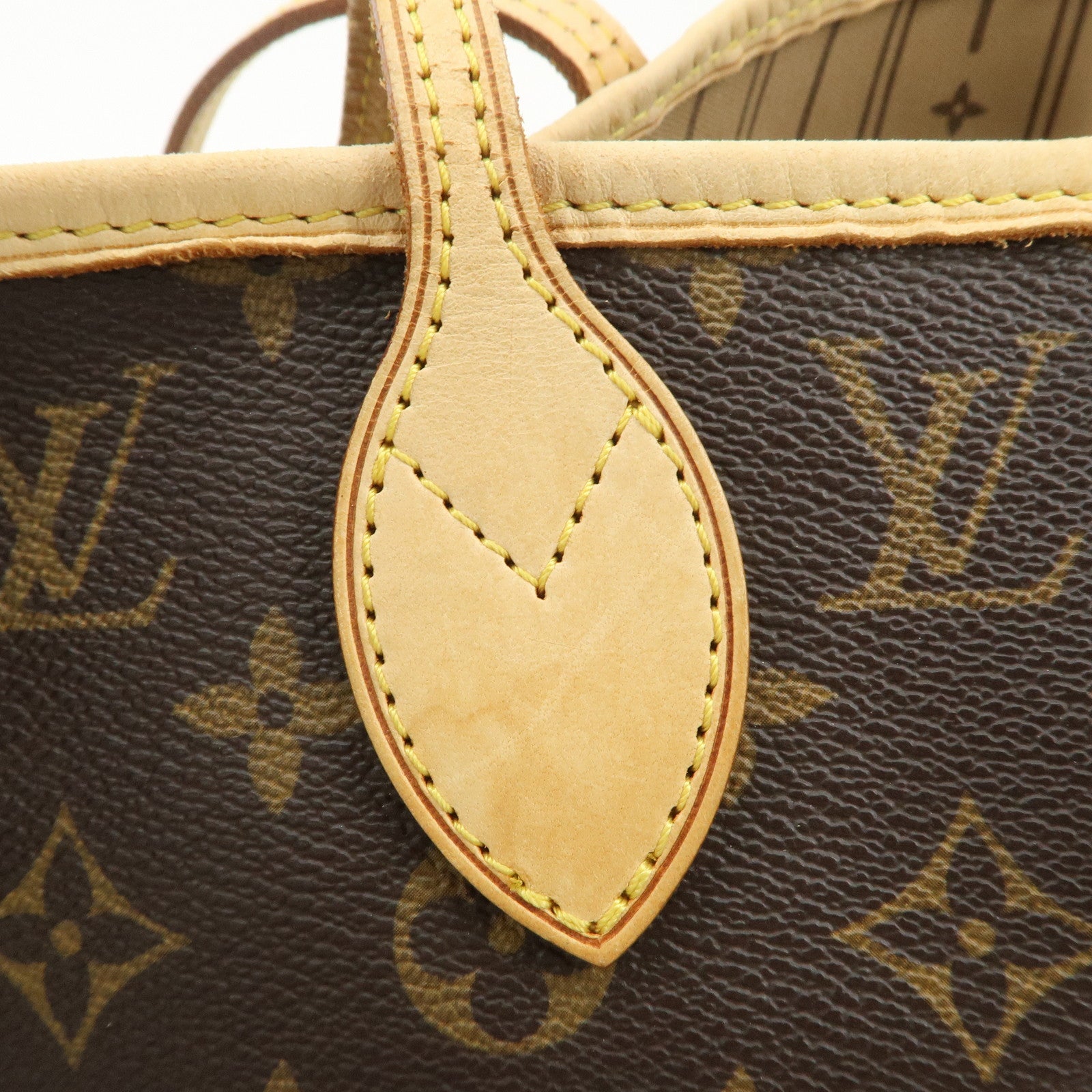 Louis Vuitton Monogram Neverfull MM Tote Bag Brown M40156