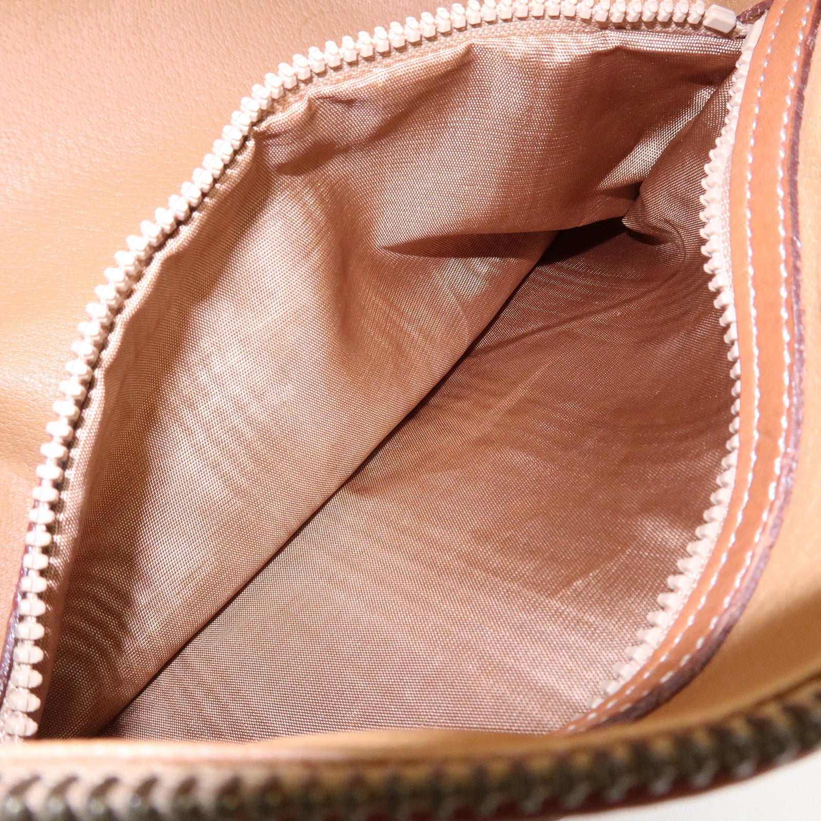 CELINE Macadam PVC Leather Hand Bag Boston Bag Brown
