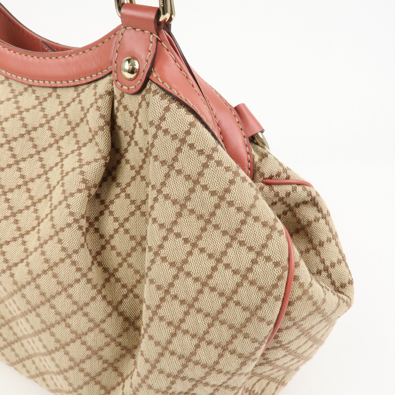 GUCCI Diamante Sukey Interlocking G Tote Bag Hand Bag 211944
