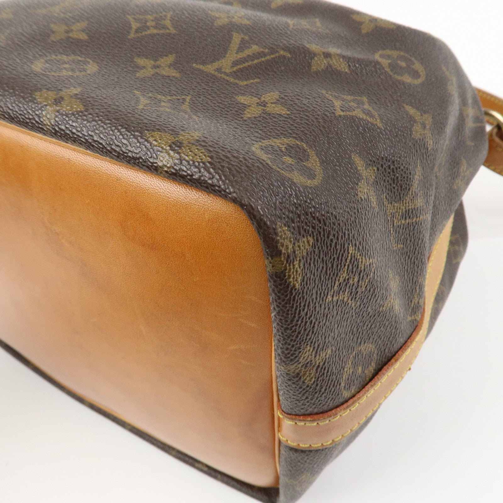 Louis Vuitton Monogram Petit Noe Shoulder Bag Brown M42226