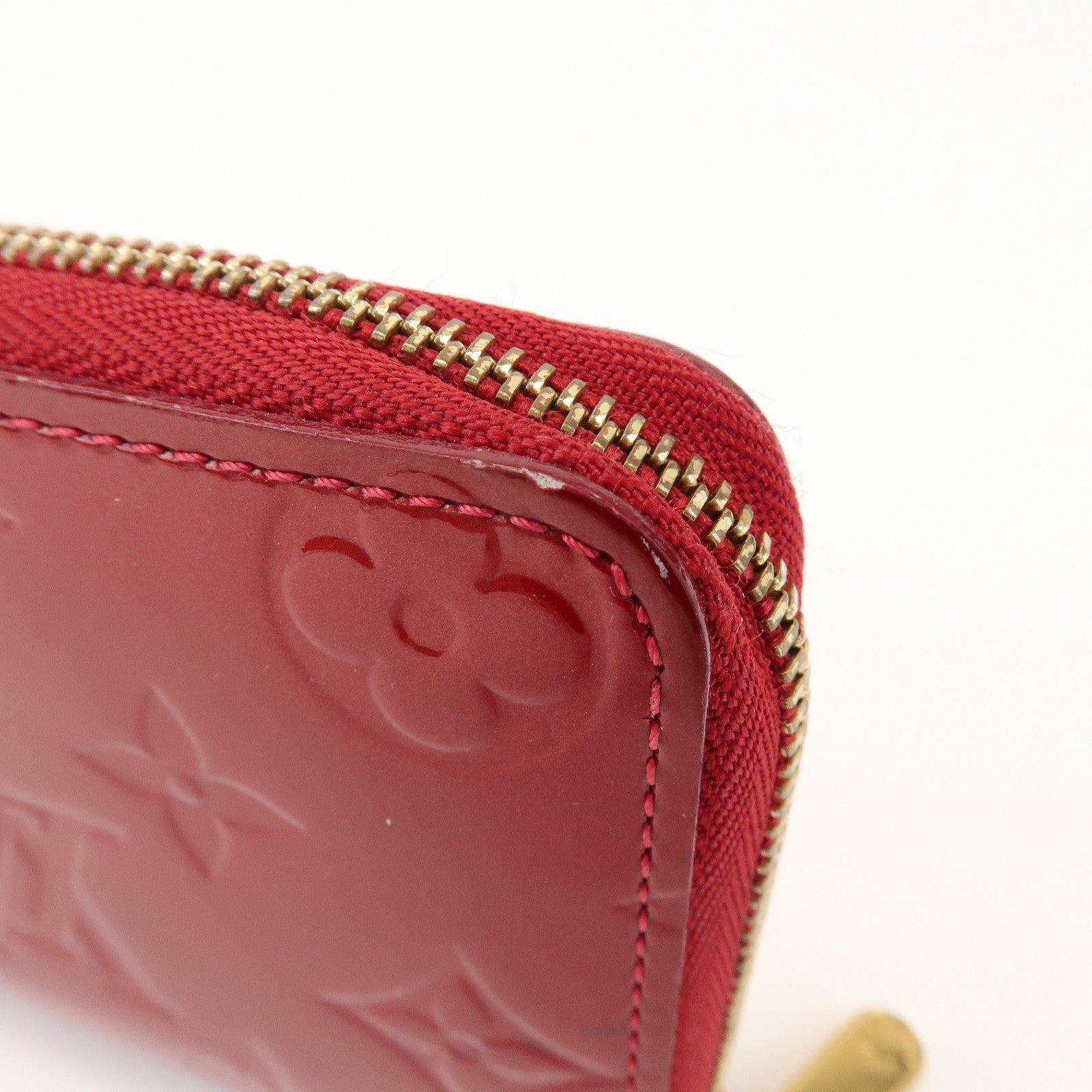 Louis Vuitton Monogram Vernis Leather Zippy Coin Case Pomme d'Amour
