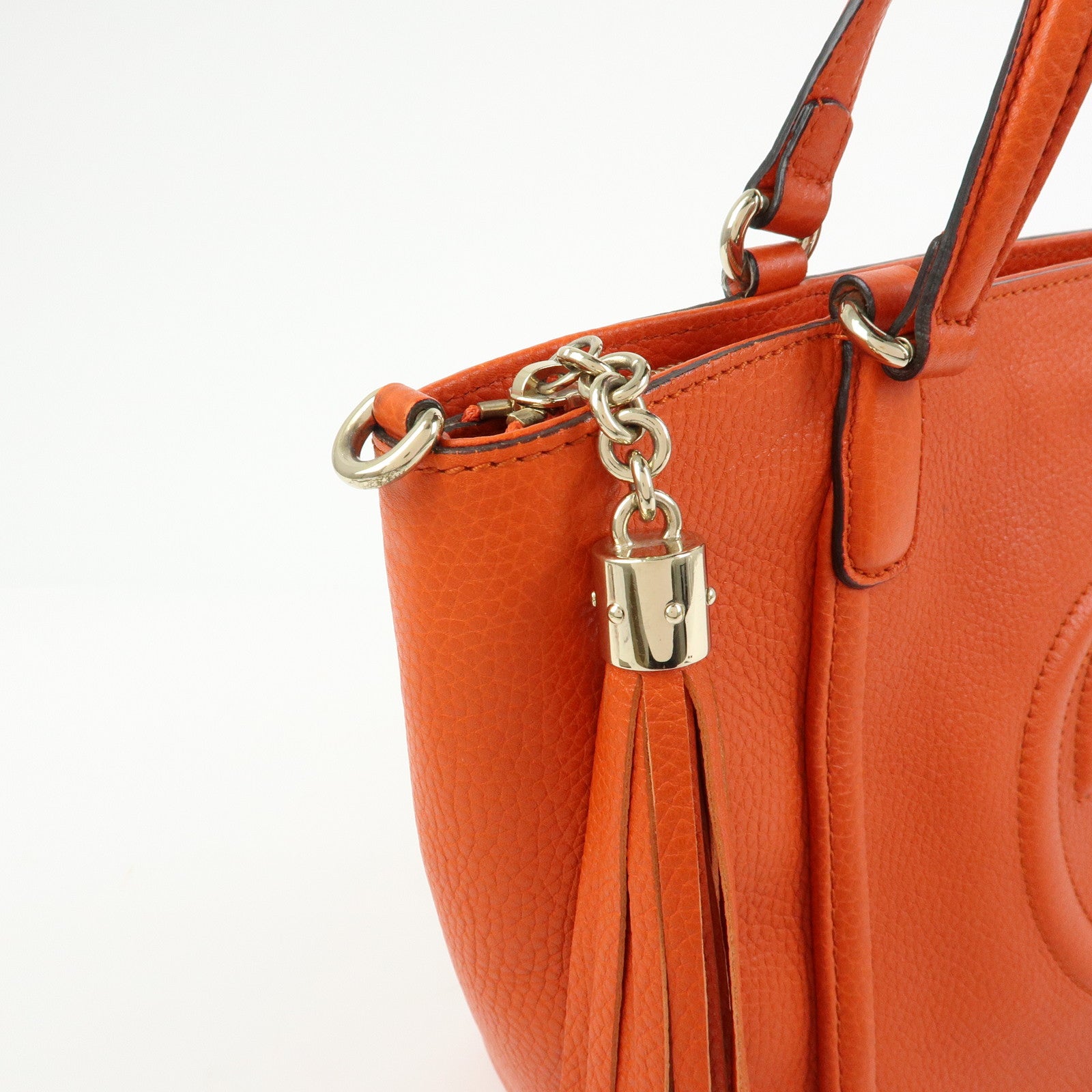 GUCCI SOHO Interlocking G Leather 2Way Bag Hand Shoulder Bag 369176
