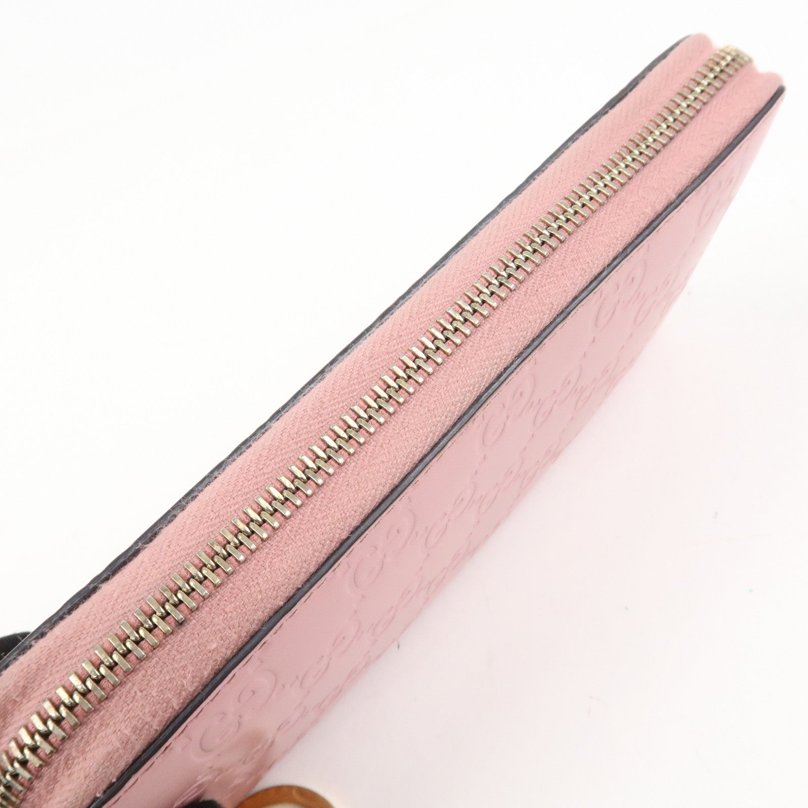 GUCCI Micro Guccissima Guccissima Set of 2 Long Wallet Pink Beige Pink