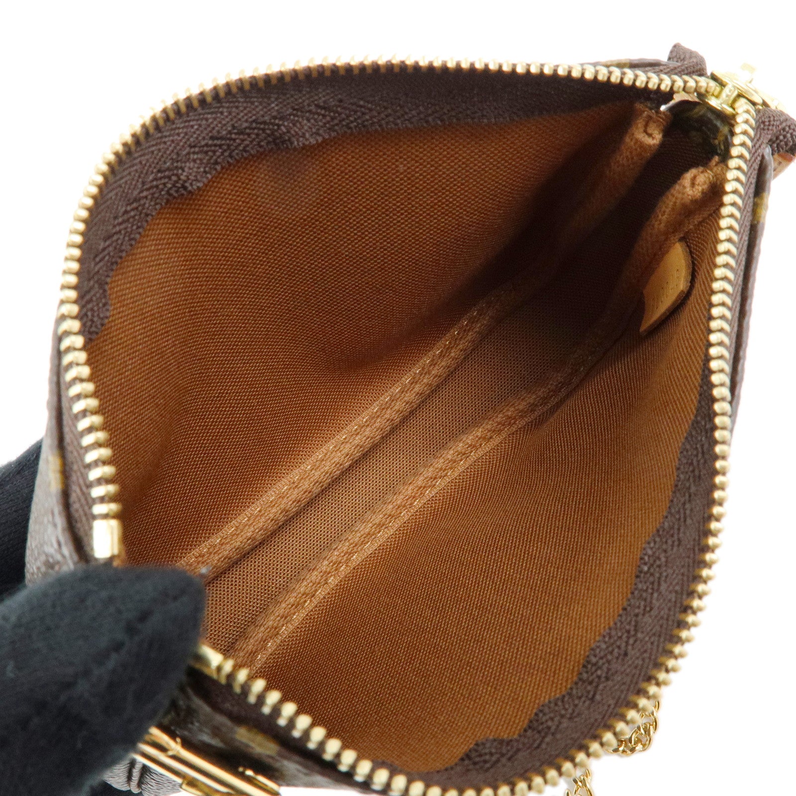Louis Vuitton Monogram Mini Pochette Accessoires Hand Bag M58009