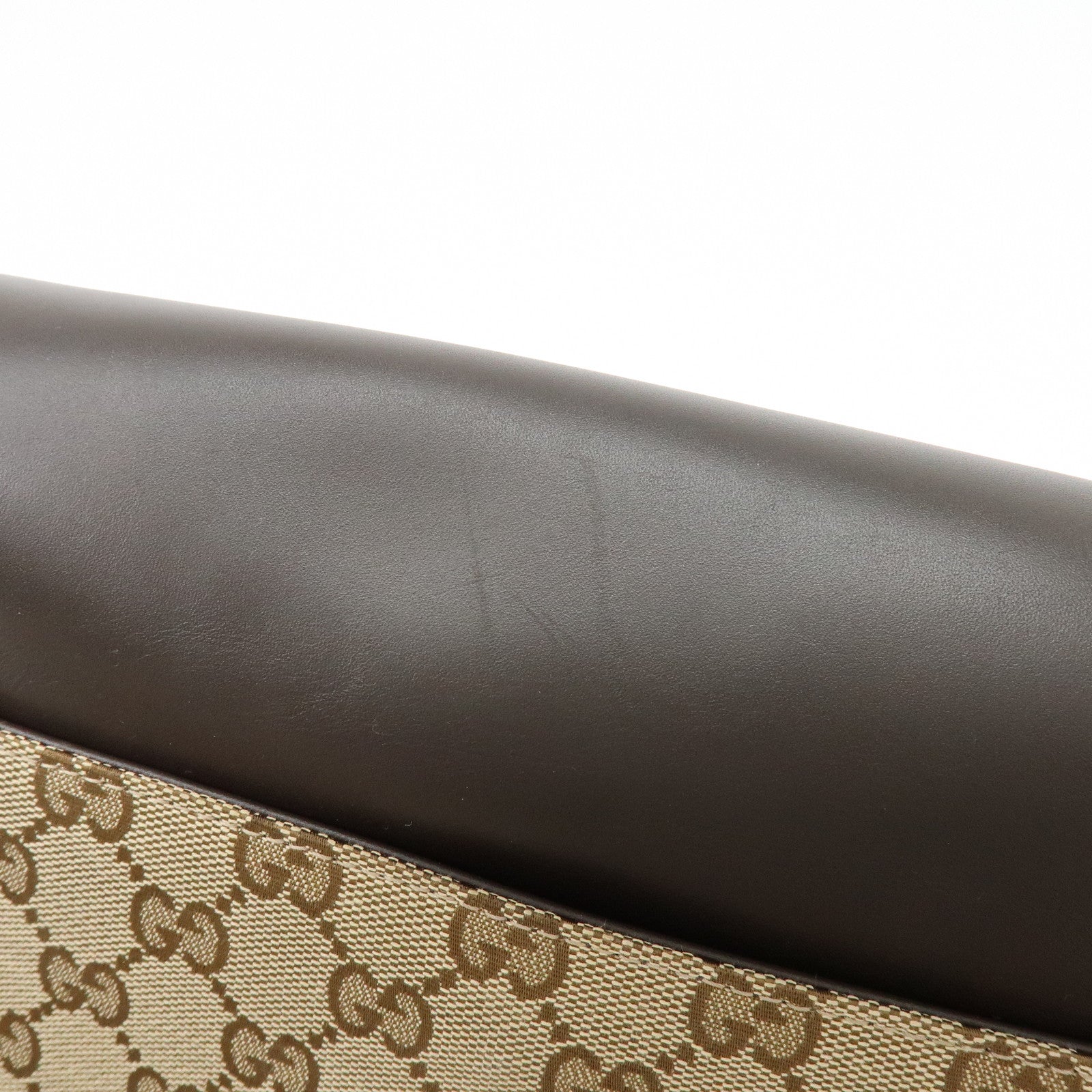 GUCCI Sukey Interlocking G GG Canvas Leather Shoulder Bag 308452