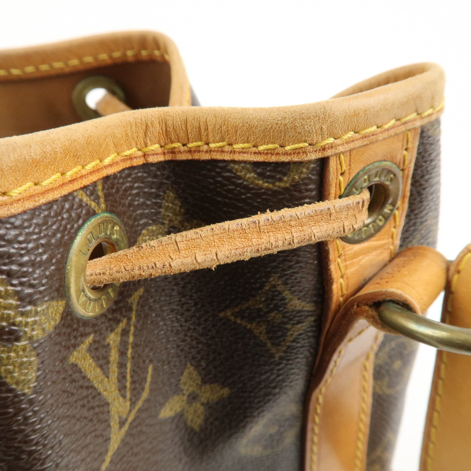 Louis Vuitton Monogram Petit Noe Shoulder Bag Brown M42226