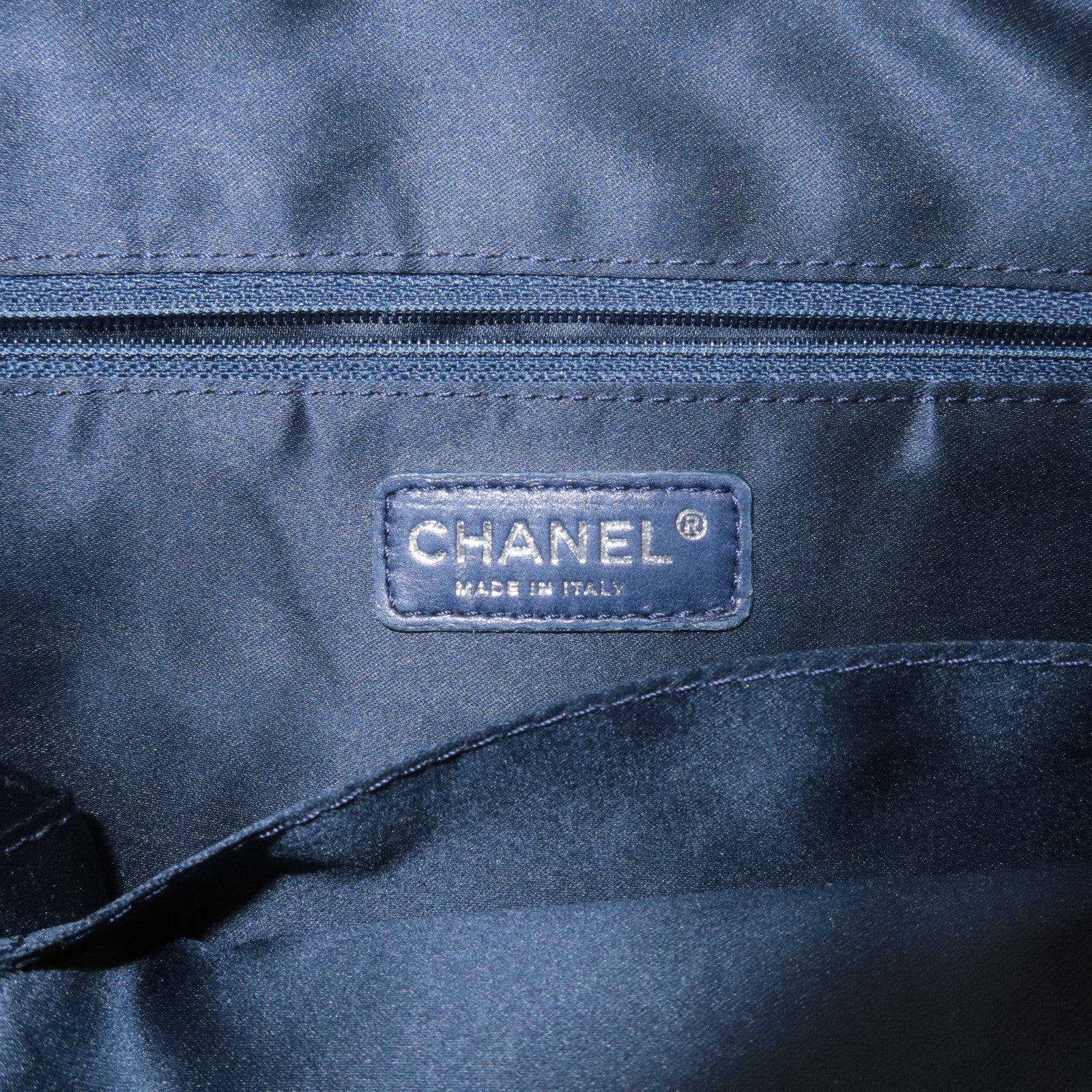 CHANEL COCO Mark Lamb Skin 2Way Bag Tote Bag Yellow Used