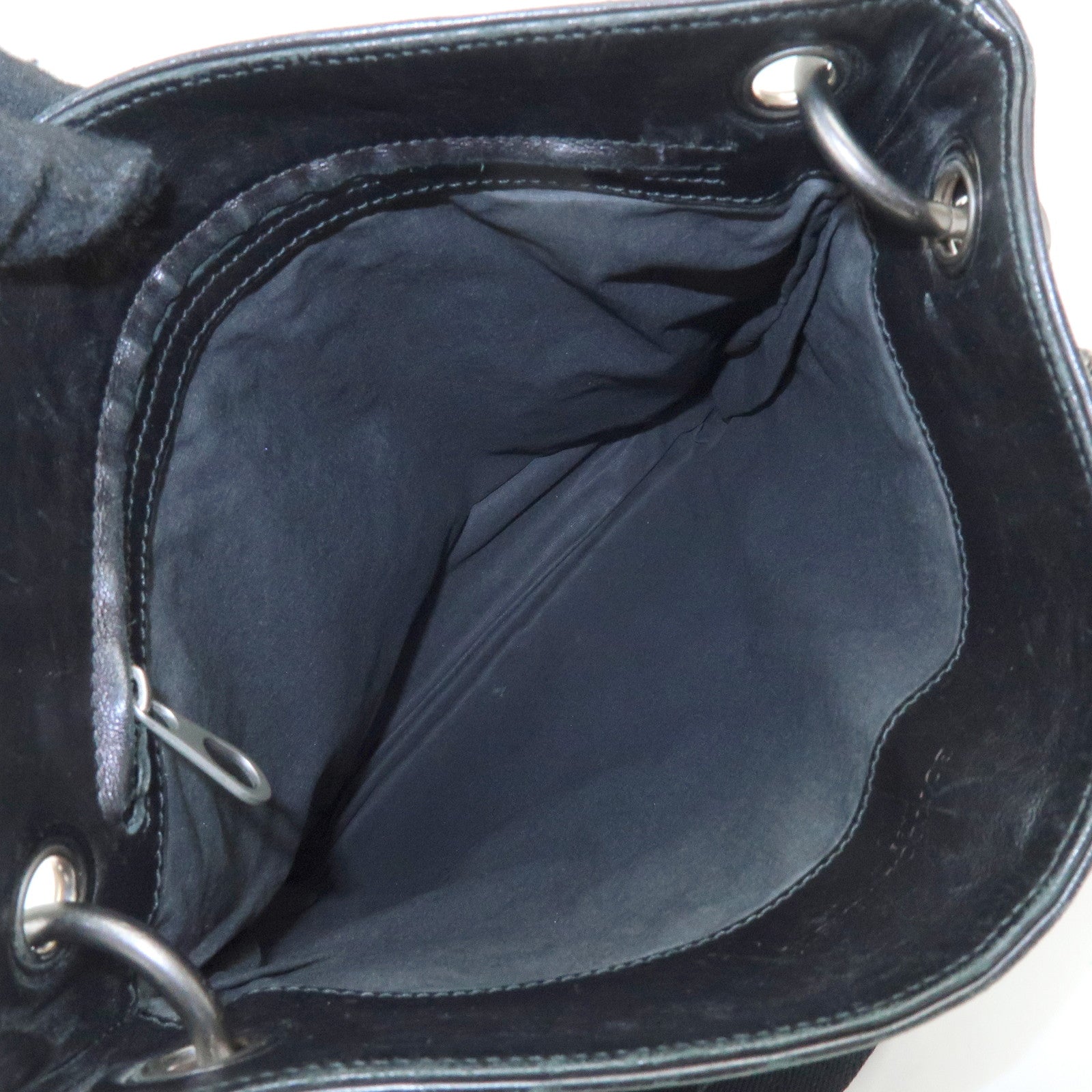 BOTTEGA VENETA Intrecciato Leather Shoulder Bag Black 172736