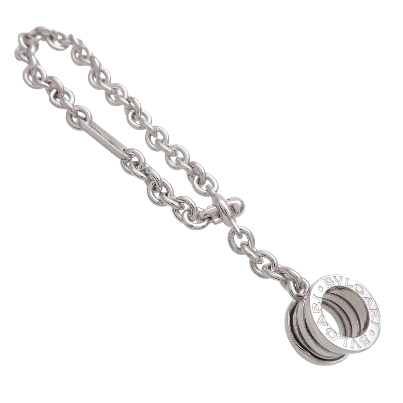 BVLGARI B-zero1 Bag Charm Key Chain SV925 Silver