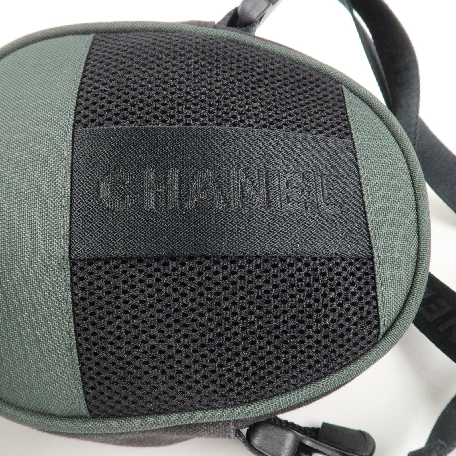 CHANEL Sport Line COCO Mark Canvas Shoulder Bag Black A23300