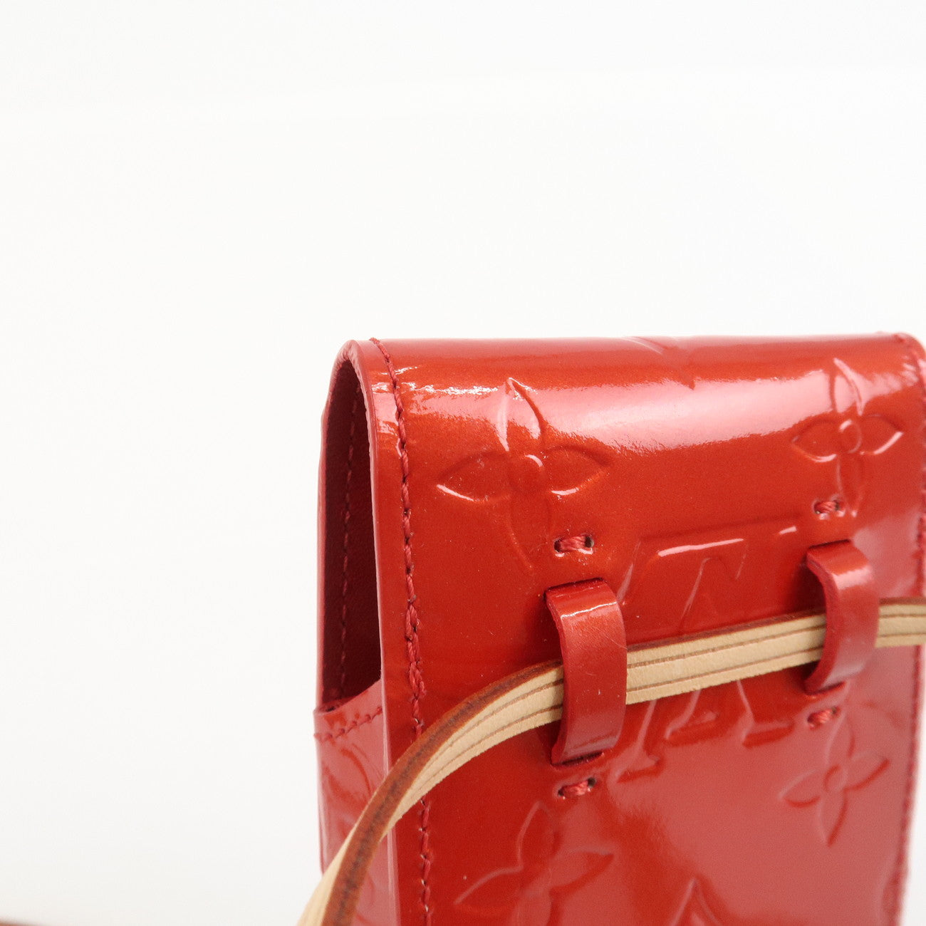 Louis Vuitton Monogram Vernis Green Cigarette Case Rouge M91155