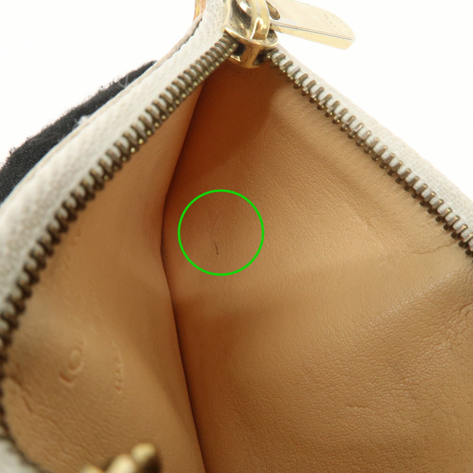 Louis Vuitton Monogram Multicolor Pochette Cles Coin Case Blanc M92655 Used