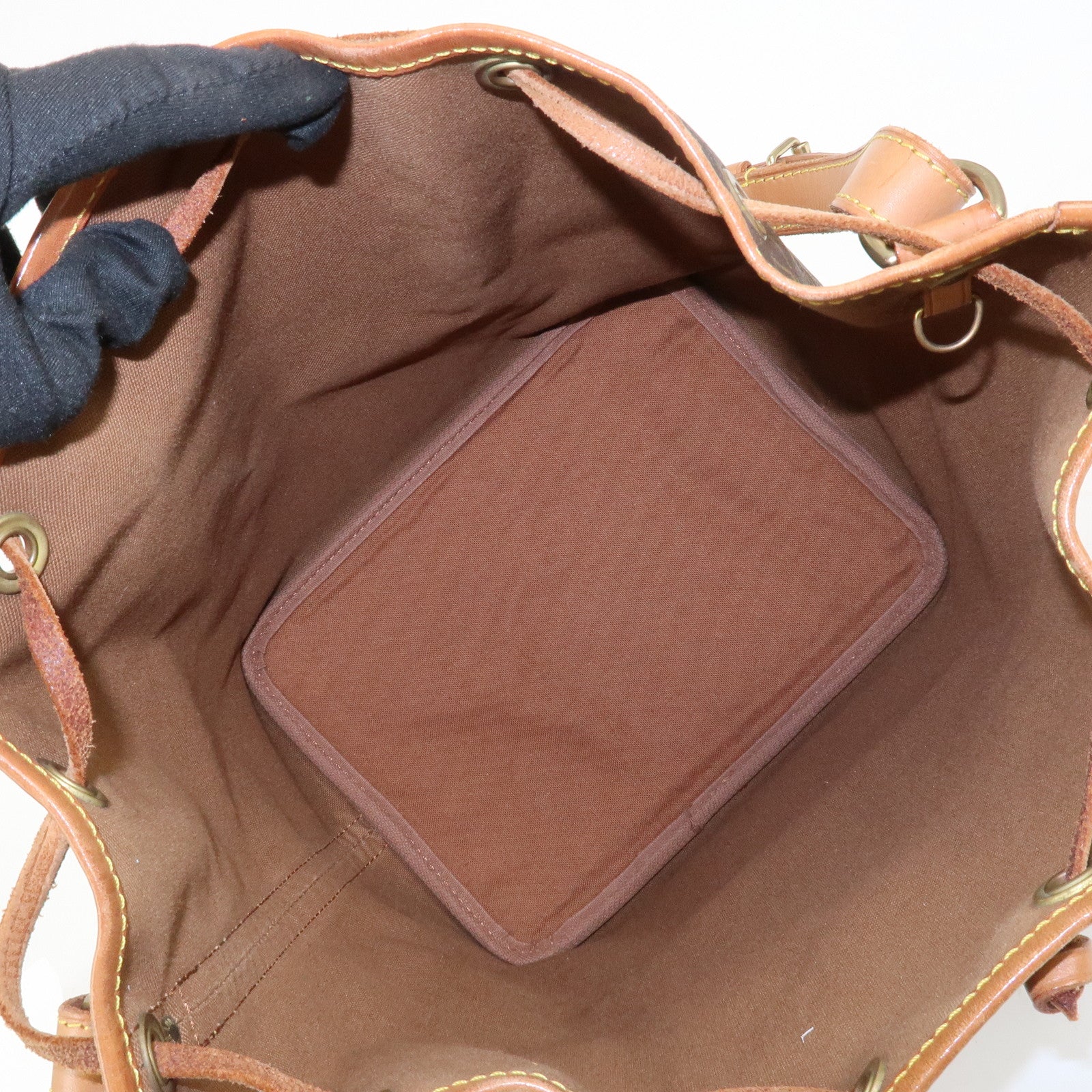 Louis Vuitton Monogram Petit Noe Shoulder Bag Brown M42226