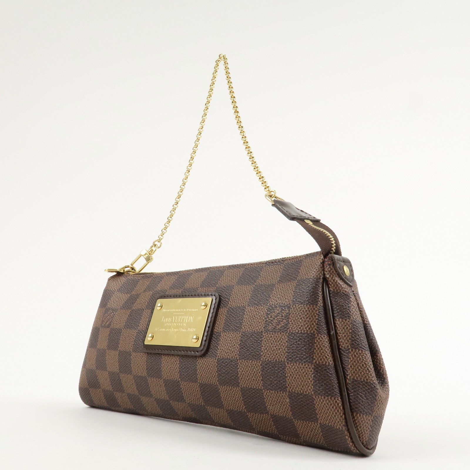 Louis Vuitton Damier Eva 2Way Hand Bag Shoulder Bag Damier Ebene N55213 Used