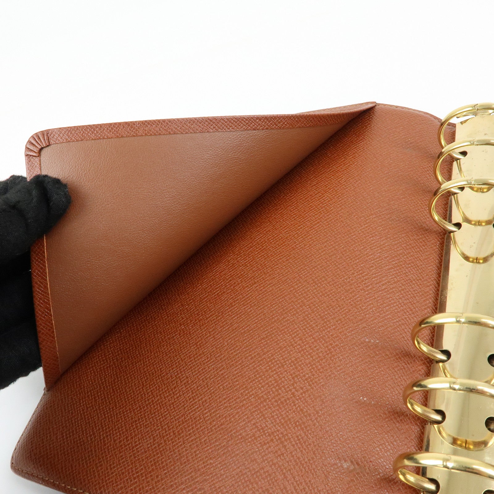 Louis Vuitton Monogram Agenda MM Planner Cover Brown R20105