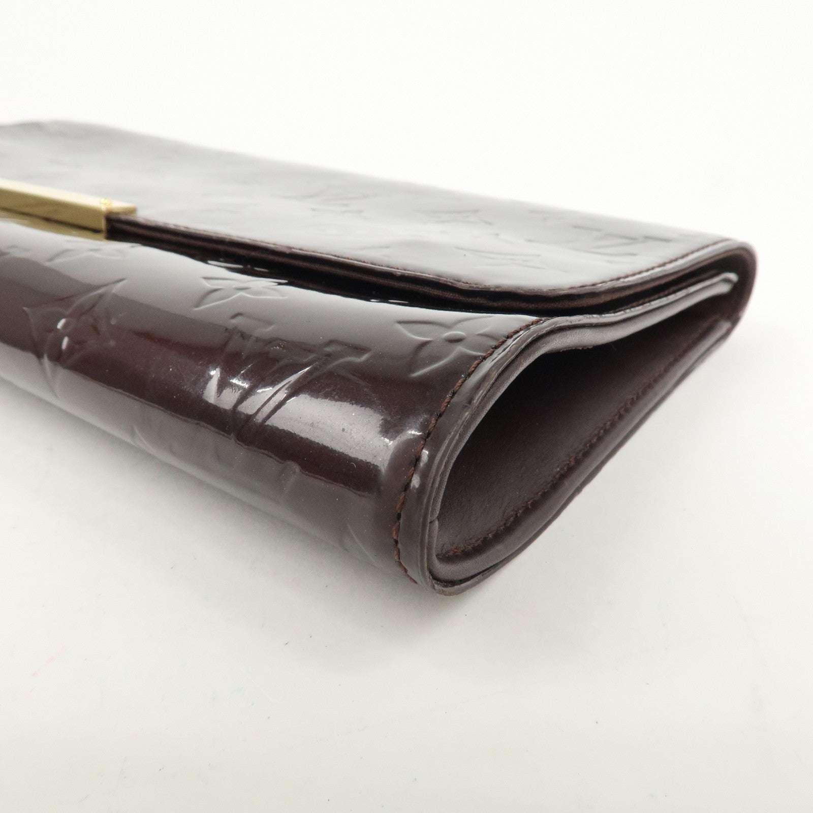 Louis Vuitton Monogram Vernis Robertson Clutch Bag Amarante M91548