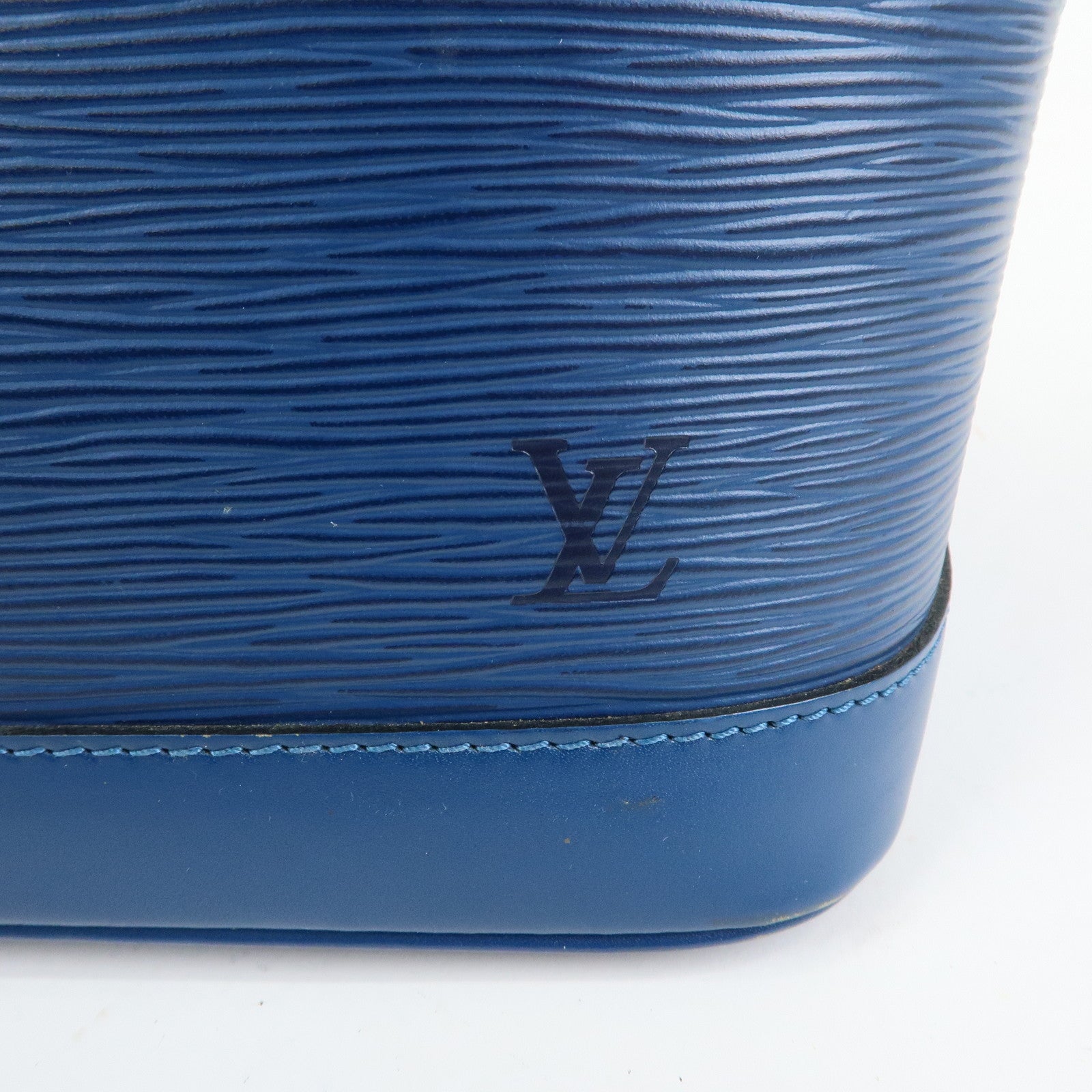 Louis Vuitton Epi Leather Alma Hand Bag Toledo Blue M52145
