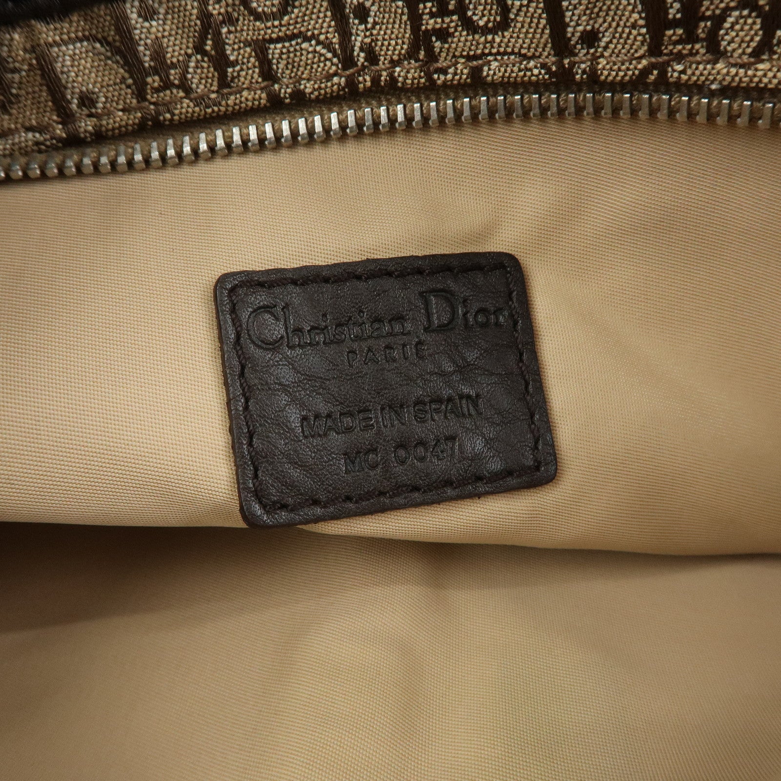 Christian Dior Trotter Street Chic Canvas Leather Waist Bag Brown