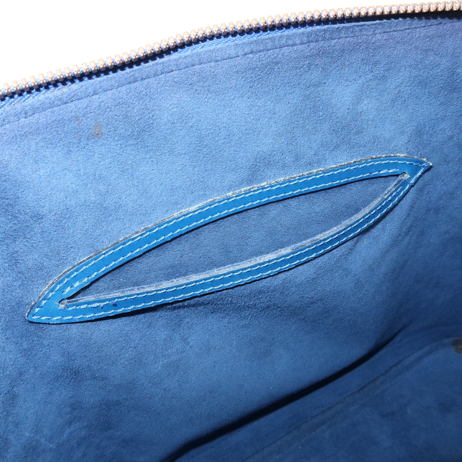 Louis Vuitton Epi Leather Alma Hand Bag Toledo Blue M52145