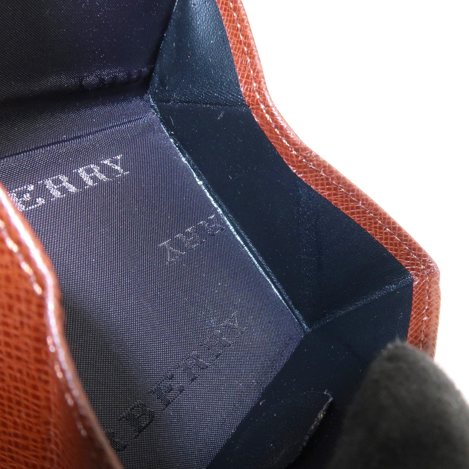BURBERRY Logo Leather Compact Coin Case Brown